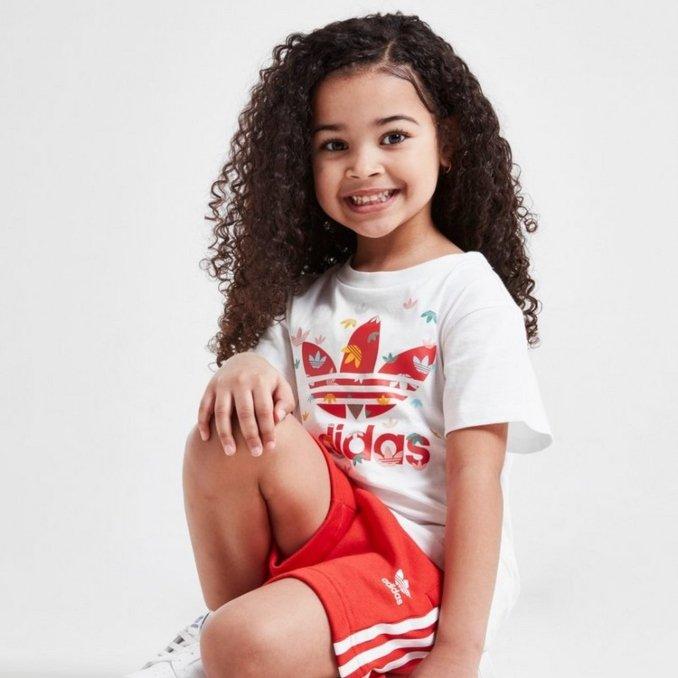 completo t-shirt e shorts bambina