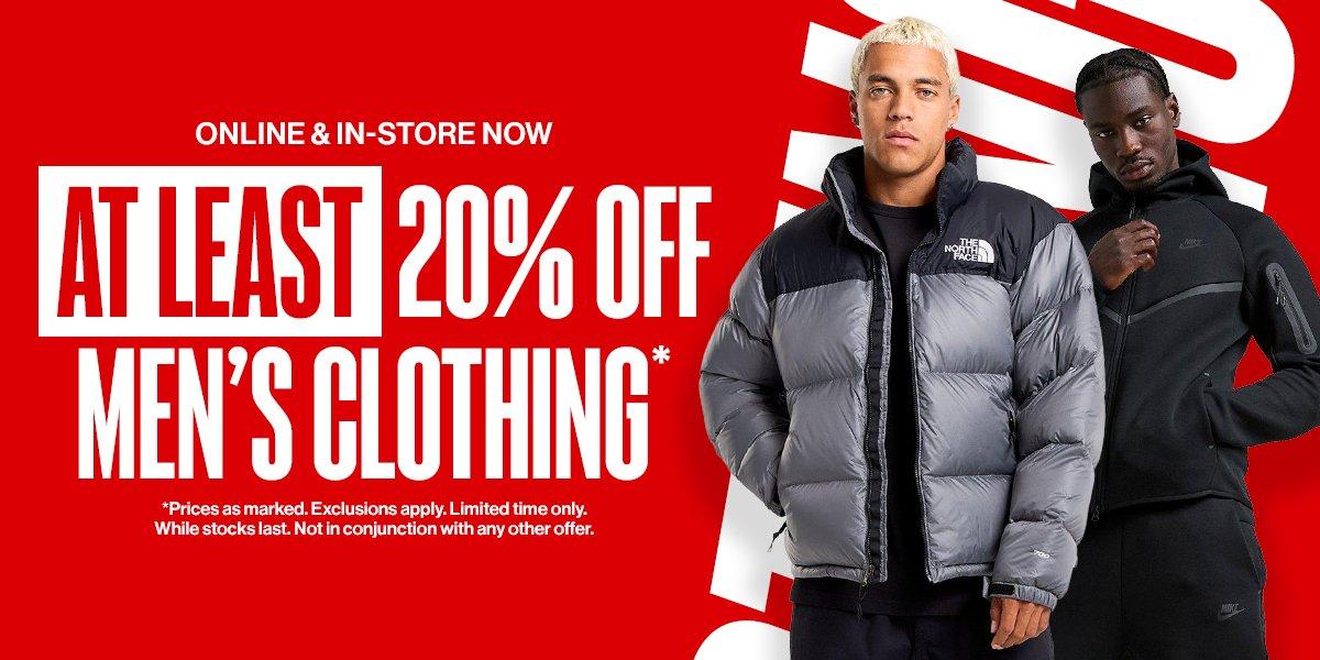 At Least 20% Off Men's Clothing Shop Now