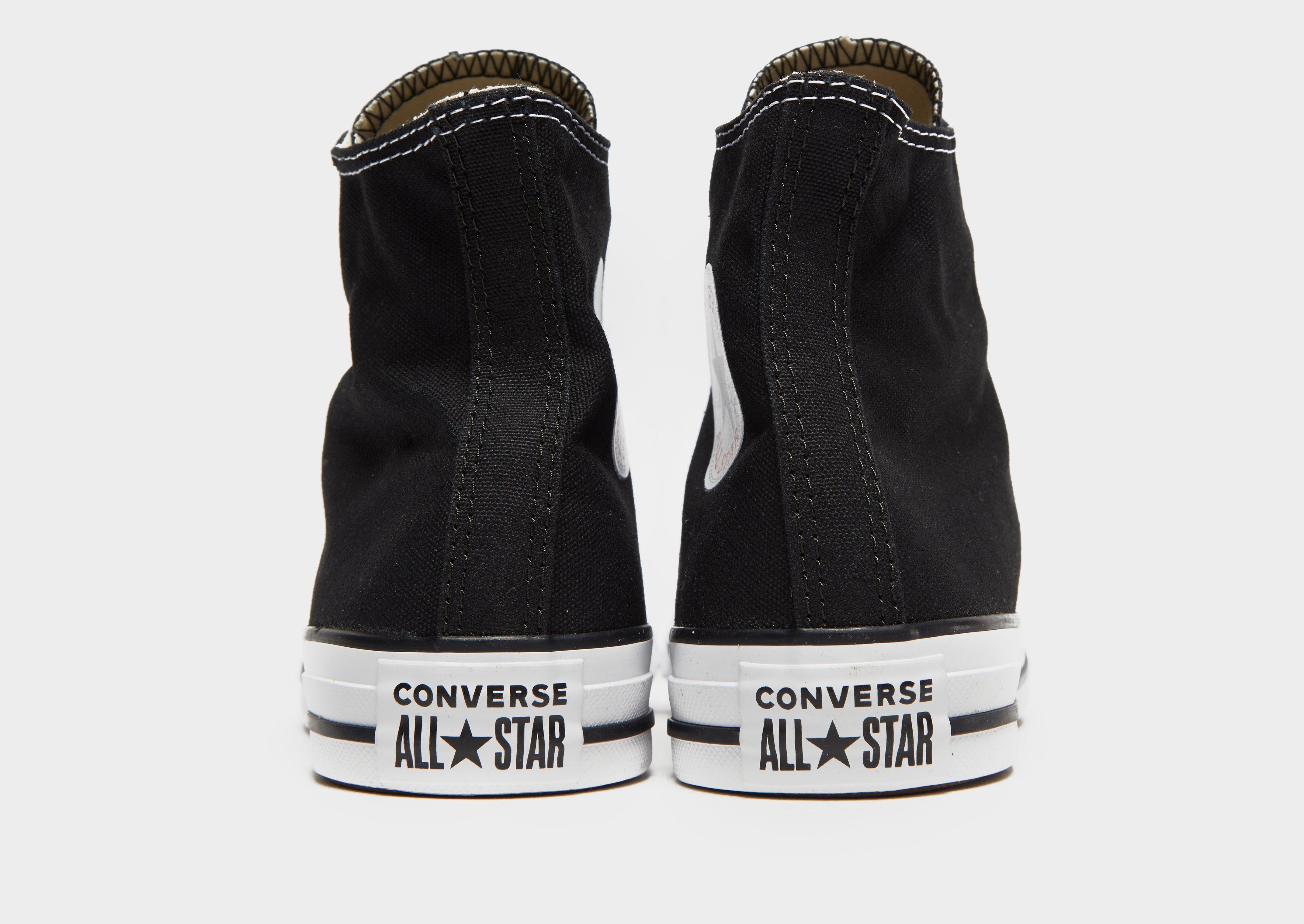 High cut deals black converse