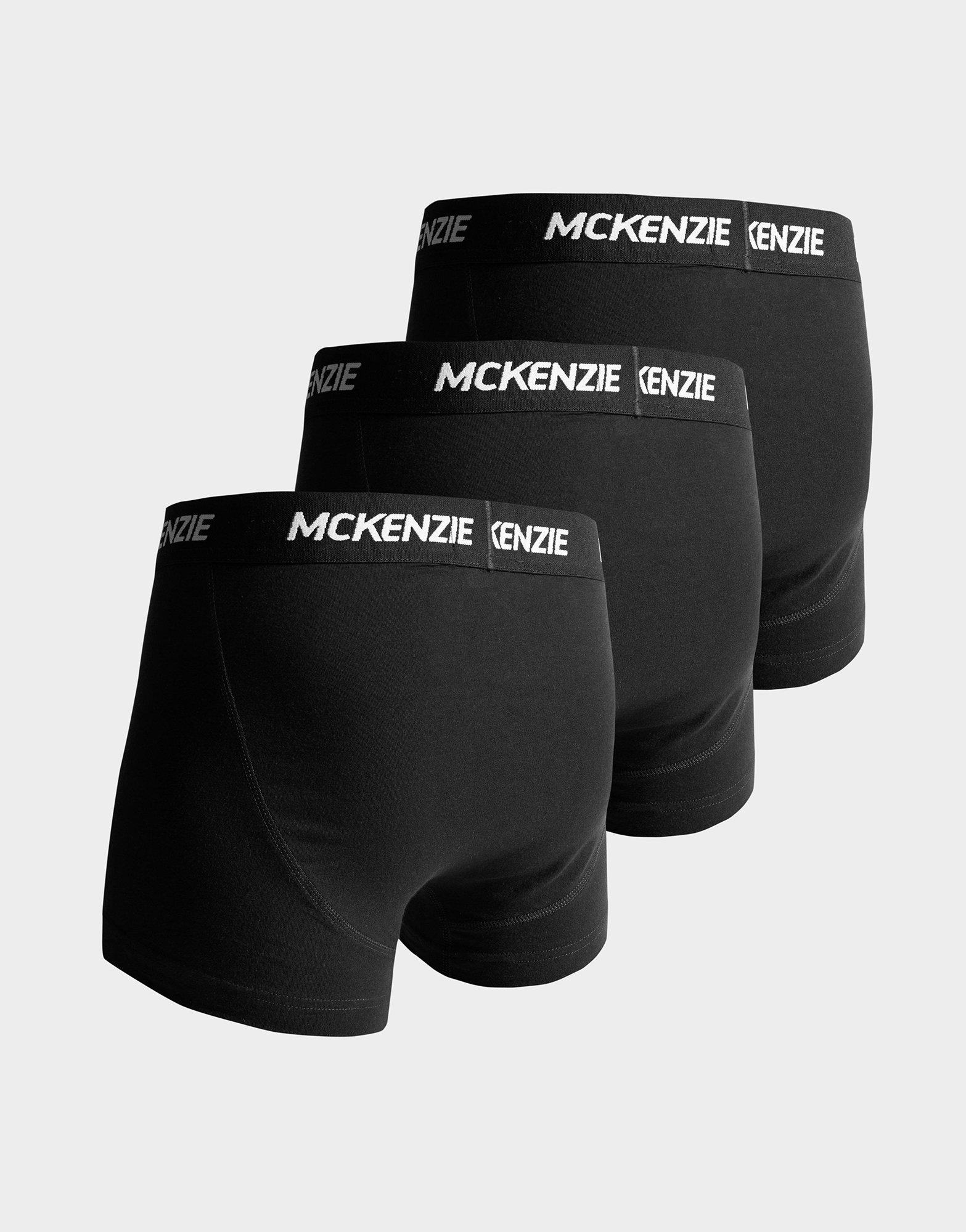 Black McKenzie Wyatt 3 Pack of Boxer Shorts