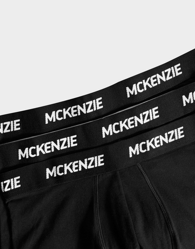 Buy Black McKenzie Wyatt 3 Pack of Boxer Shorts JD Sports JD Sports