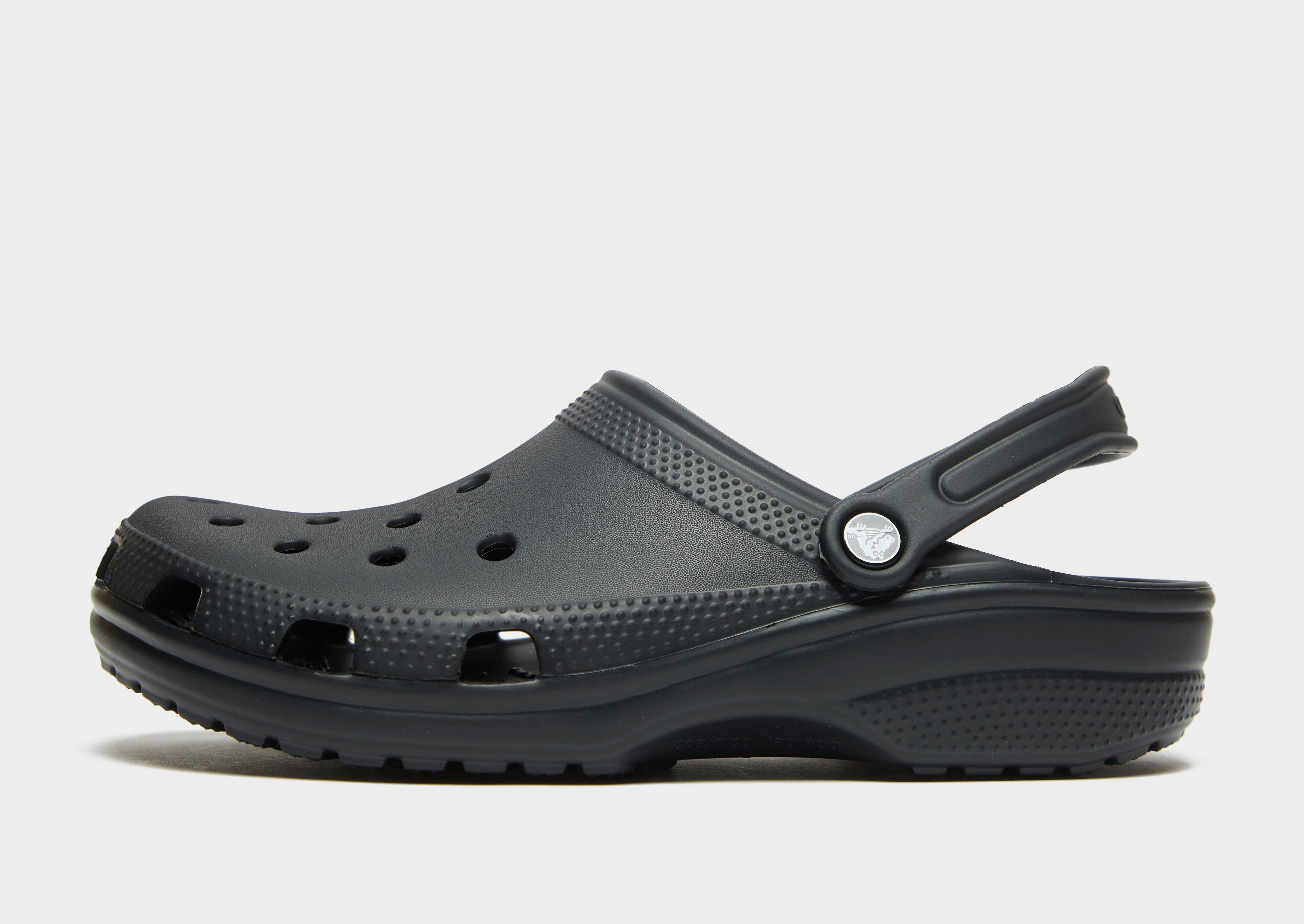 Work crocs online black