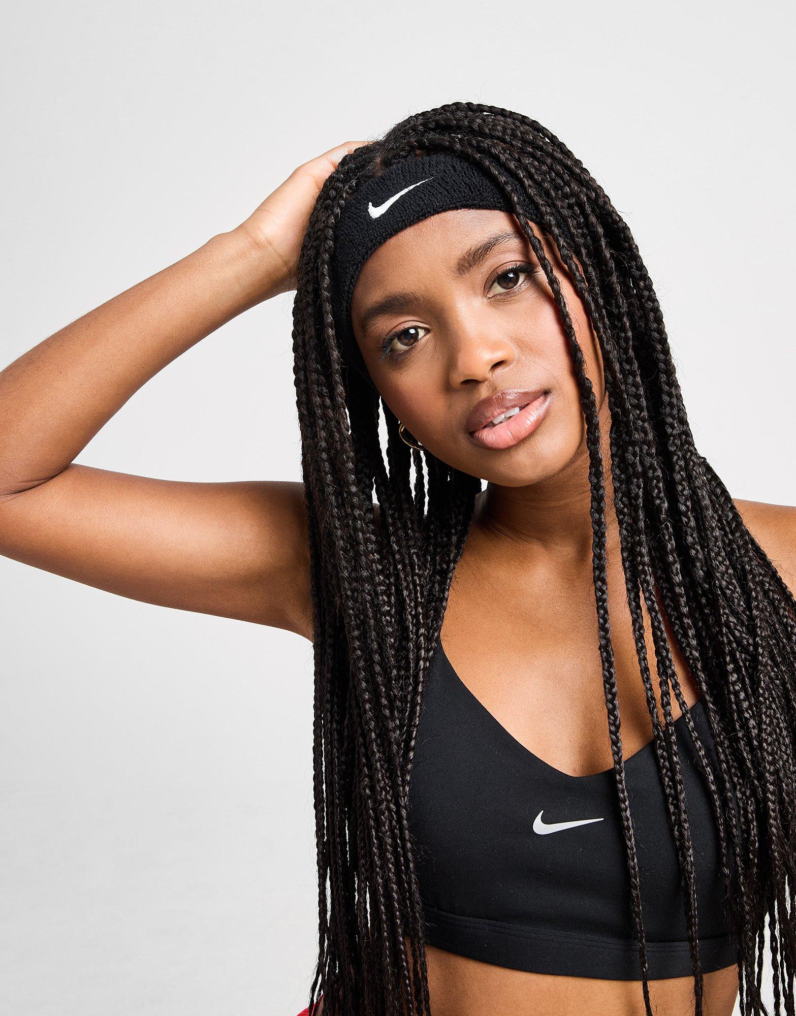 Black Nike Swoosh Headband | JD Sports UK