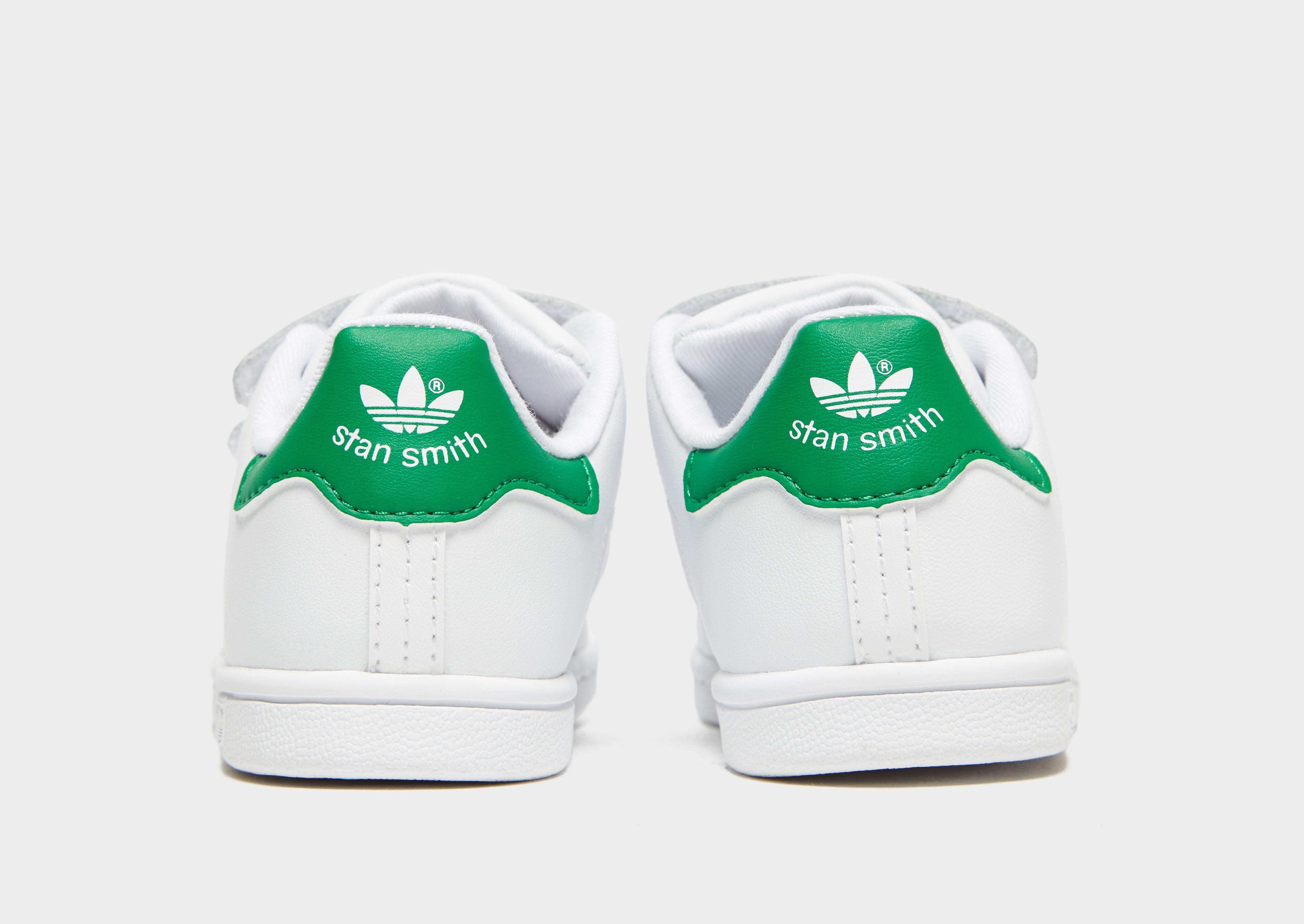 adidas originals white stan smith velcro