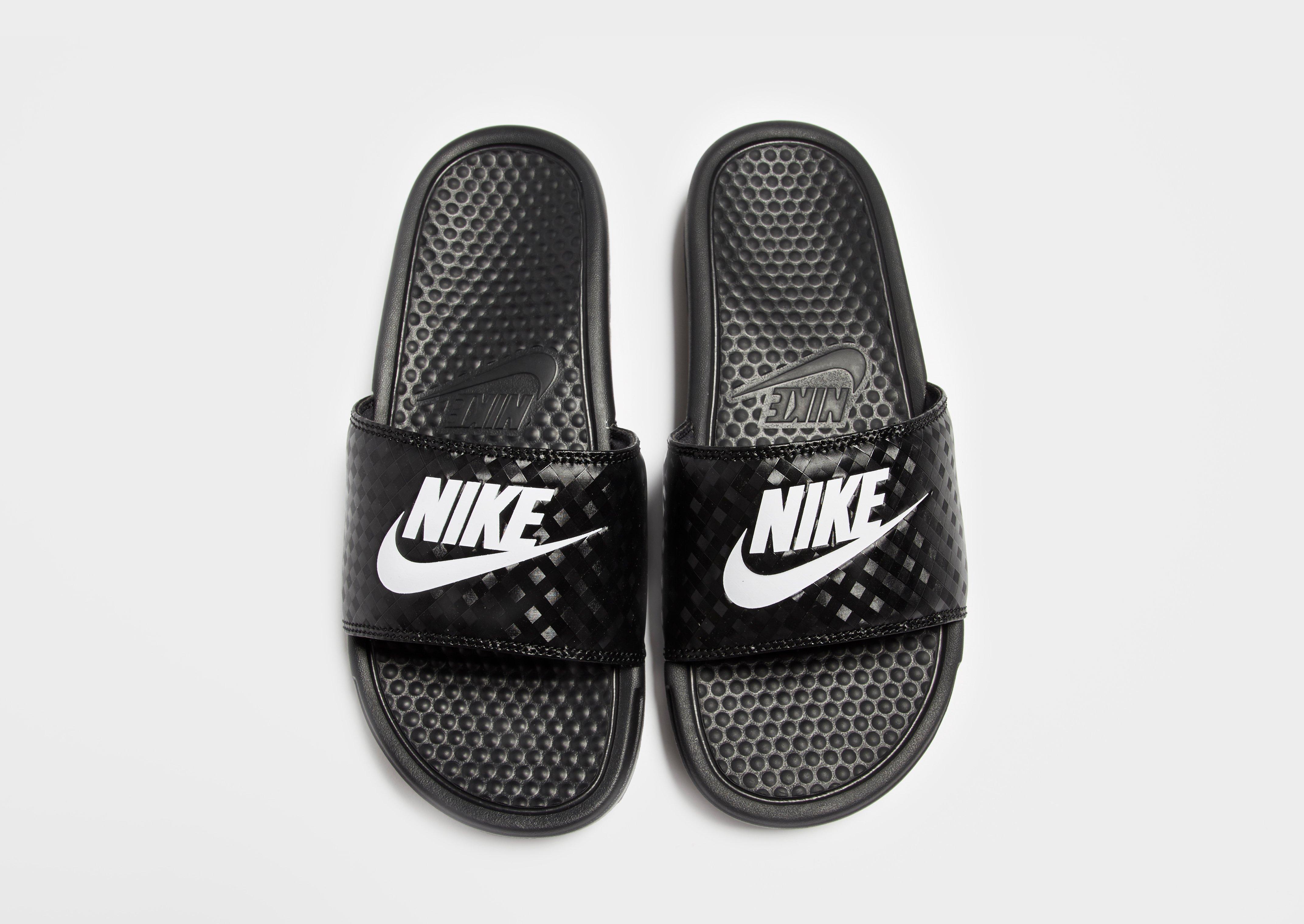 nike just do it slides black