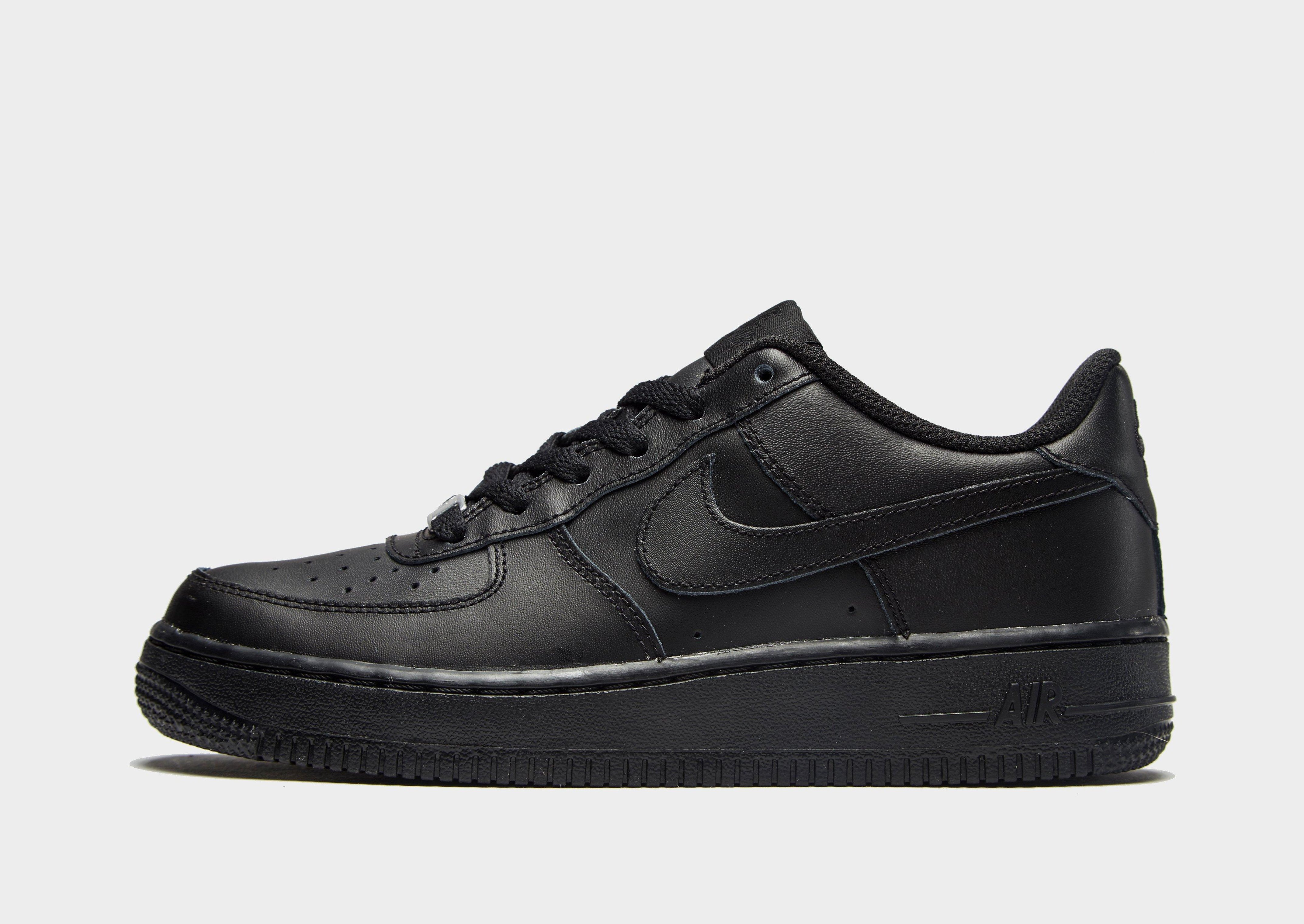 Zapatillas Nike Air Force 1 negras júnior de niño y niña - JD Sports España