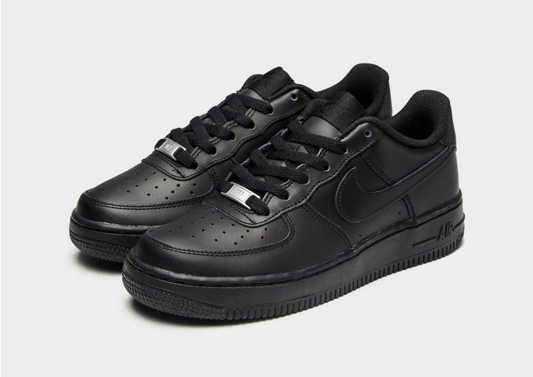 Black Nike Air Force 1 Low Junior | JD Sports