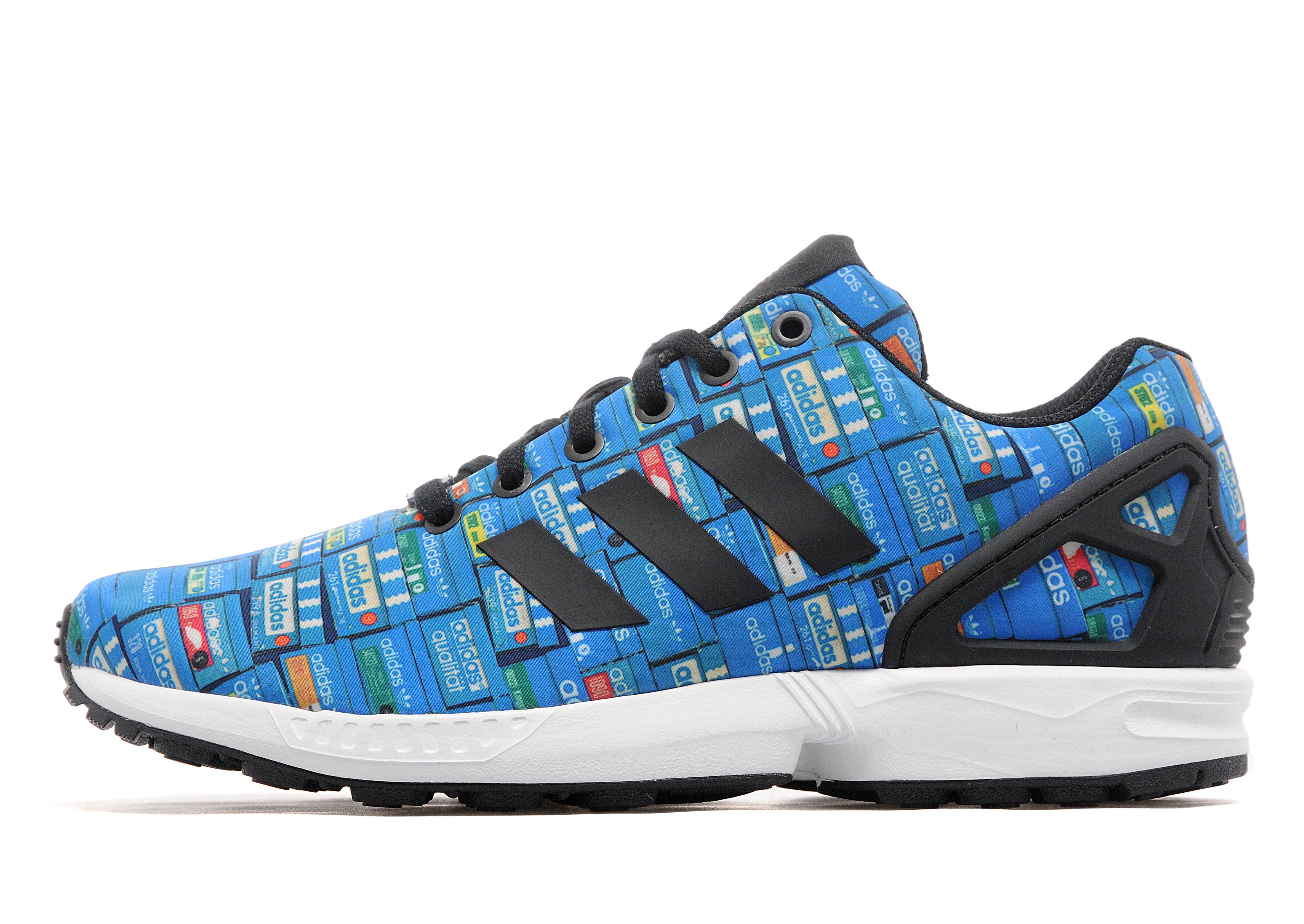 Blå adidas Originals Flux Shoebox Print JD Danmark