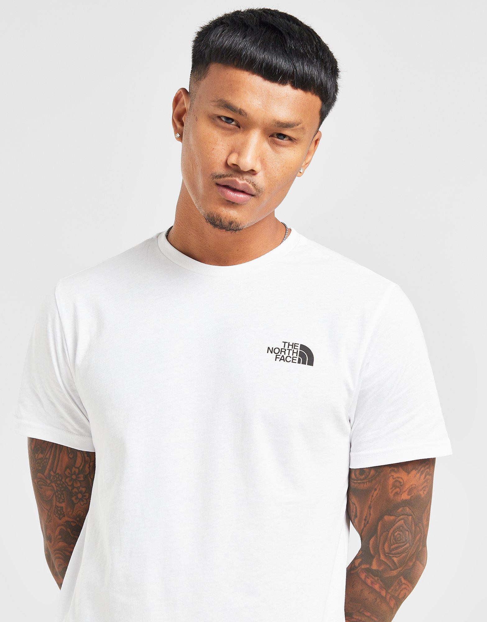 Simple North Dome T-Shirt Face Sports White The JD Global -