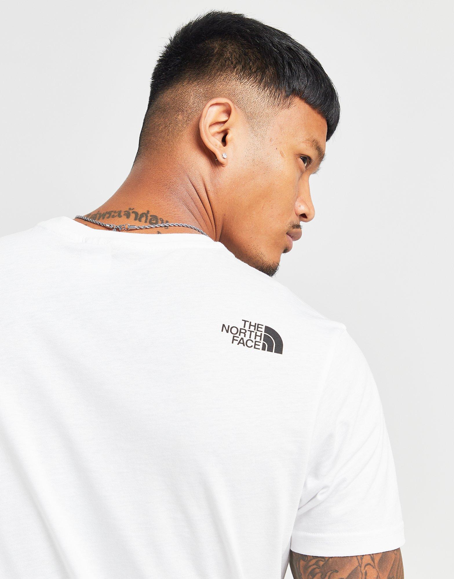 The north face on sale white t shirt