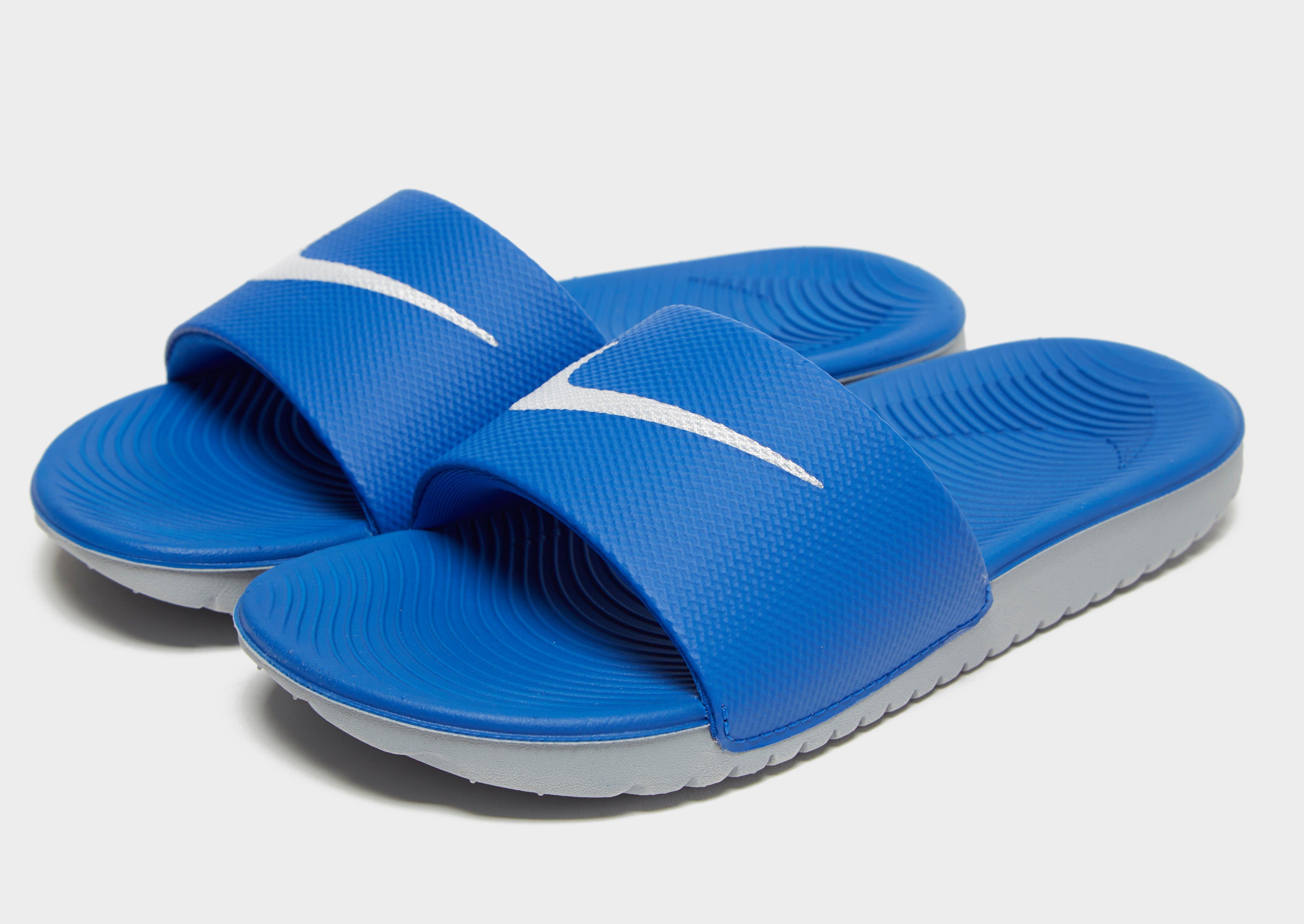 Nike kawa cheap slide blue