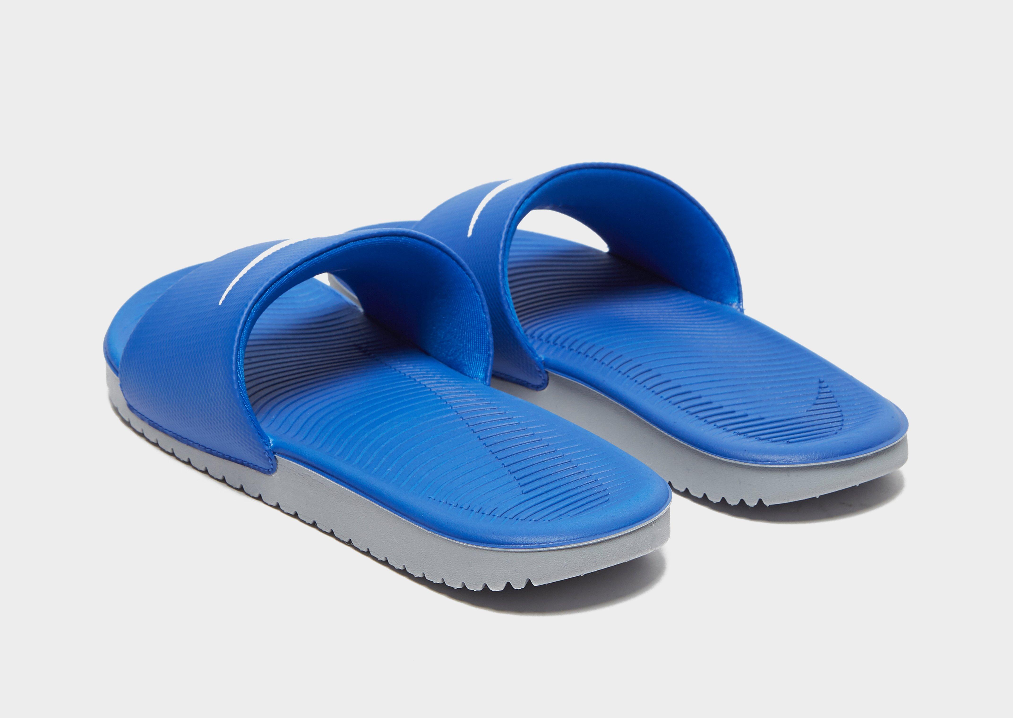 Nike kawa hotsell slide blue