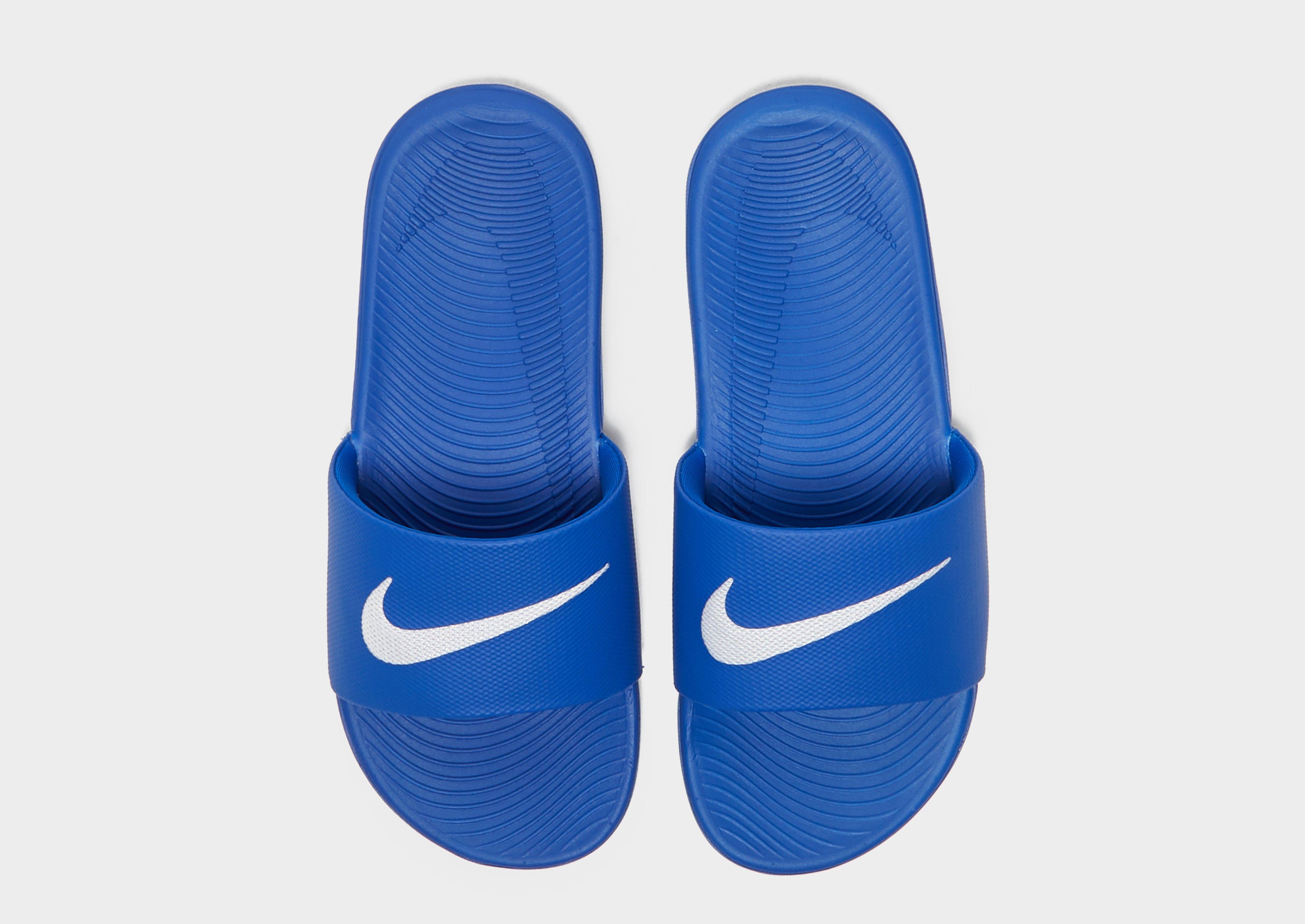 nike kawa slide blue