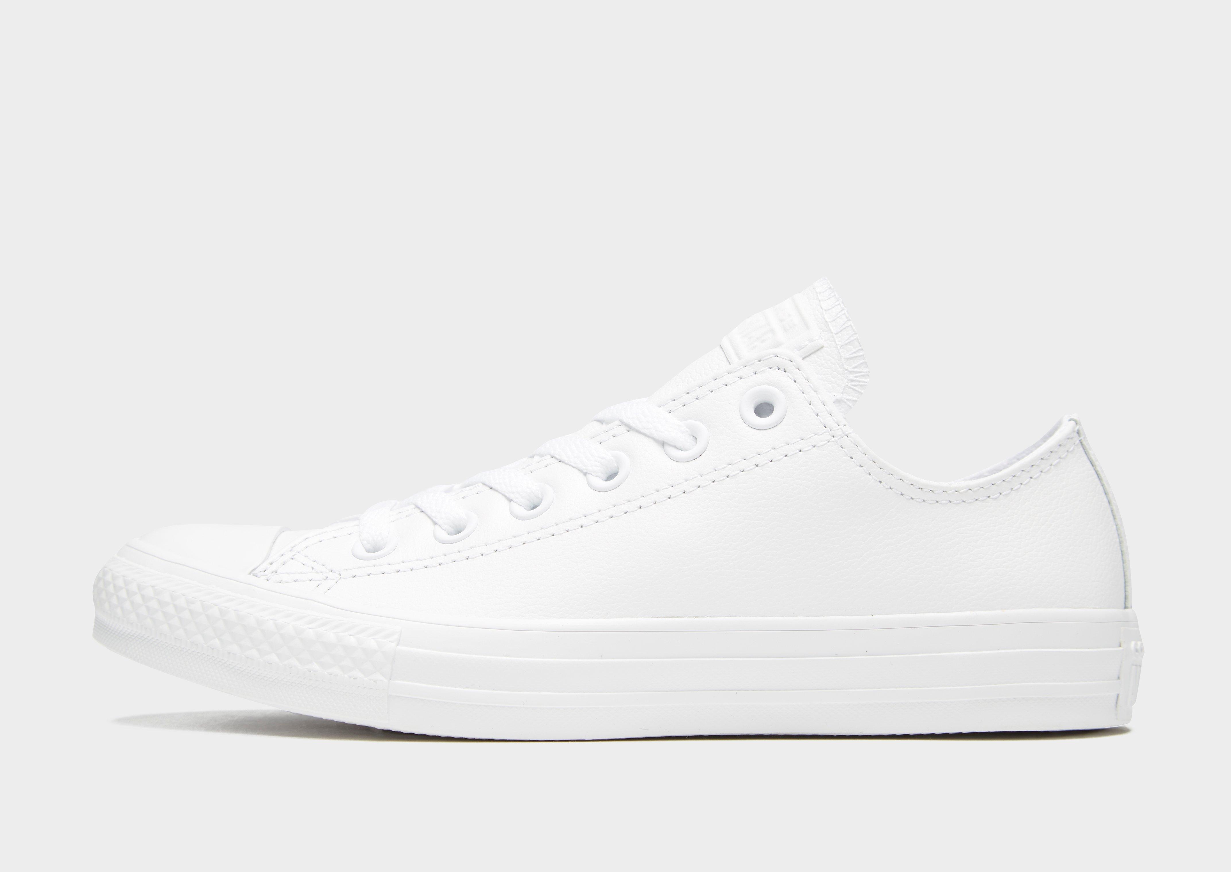 converse de cuero blancas mujer