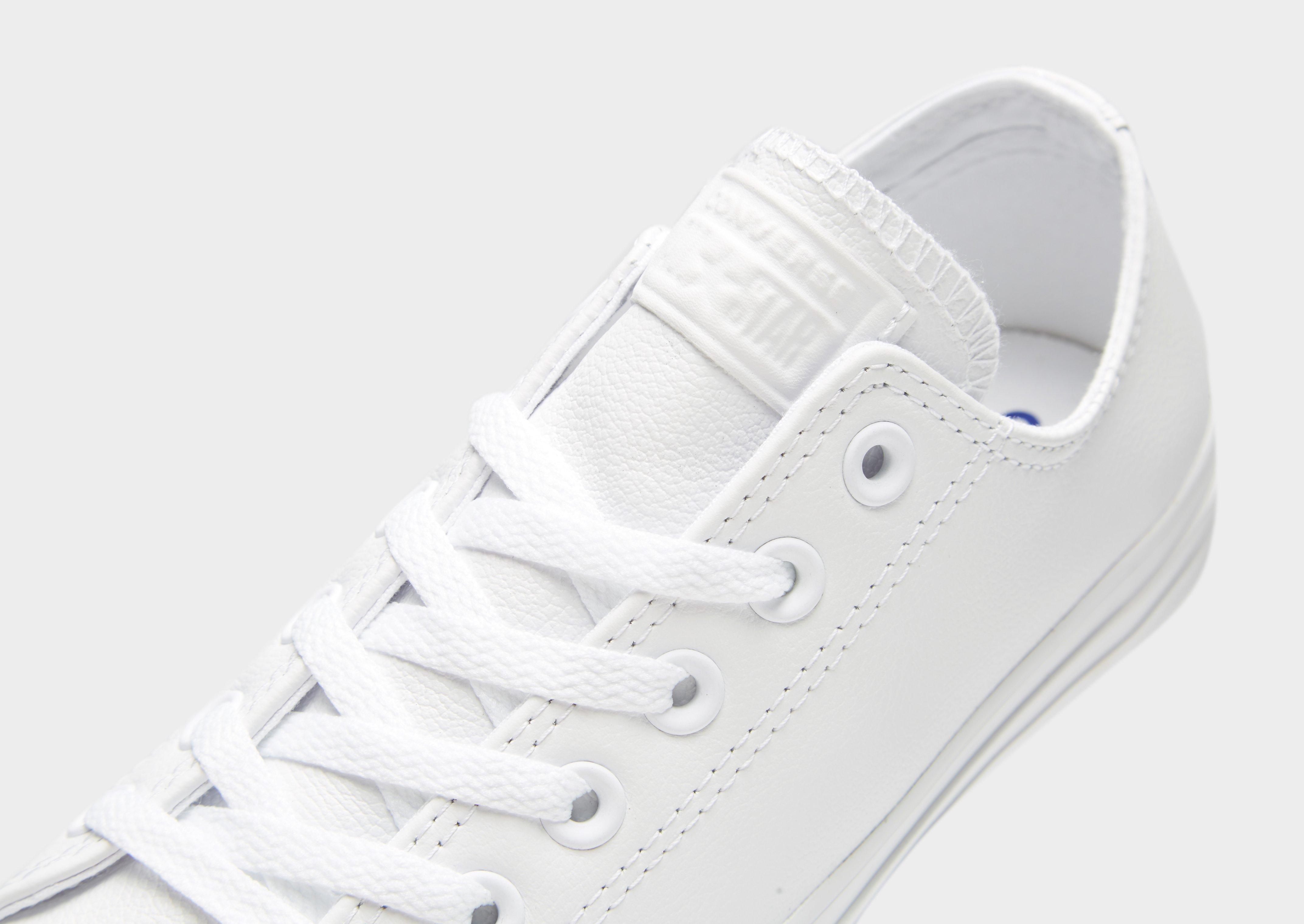 jd sports white leather converse