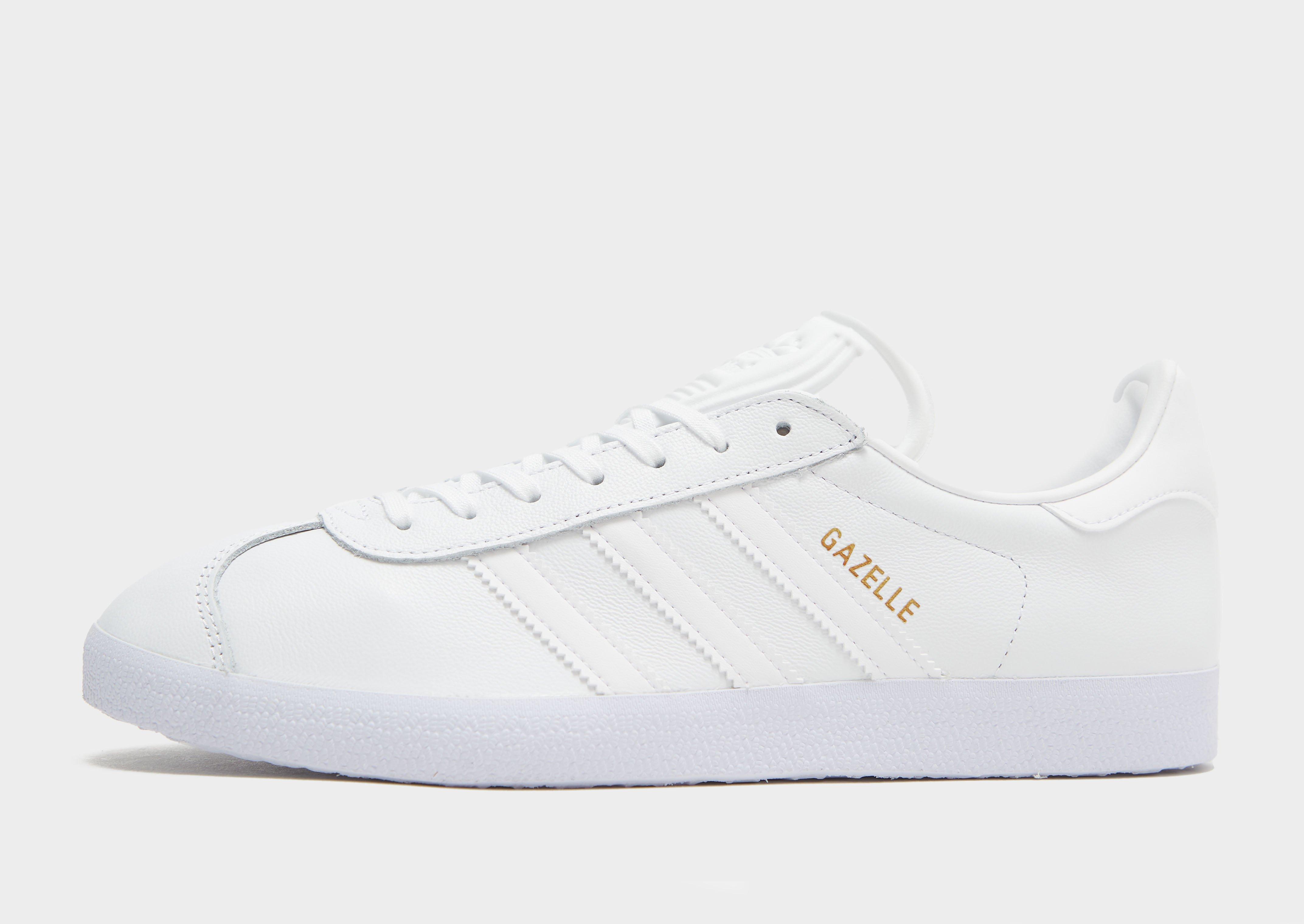 gazelle adidas womens white