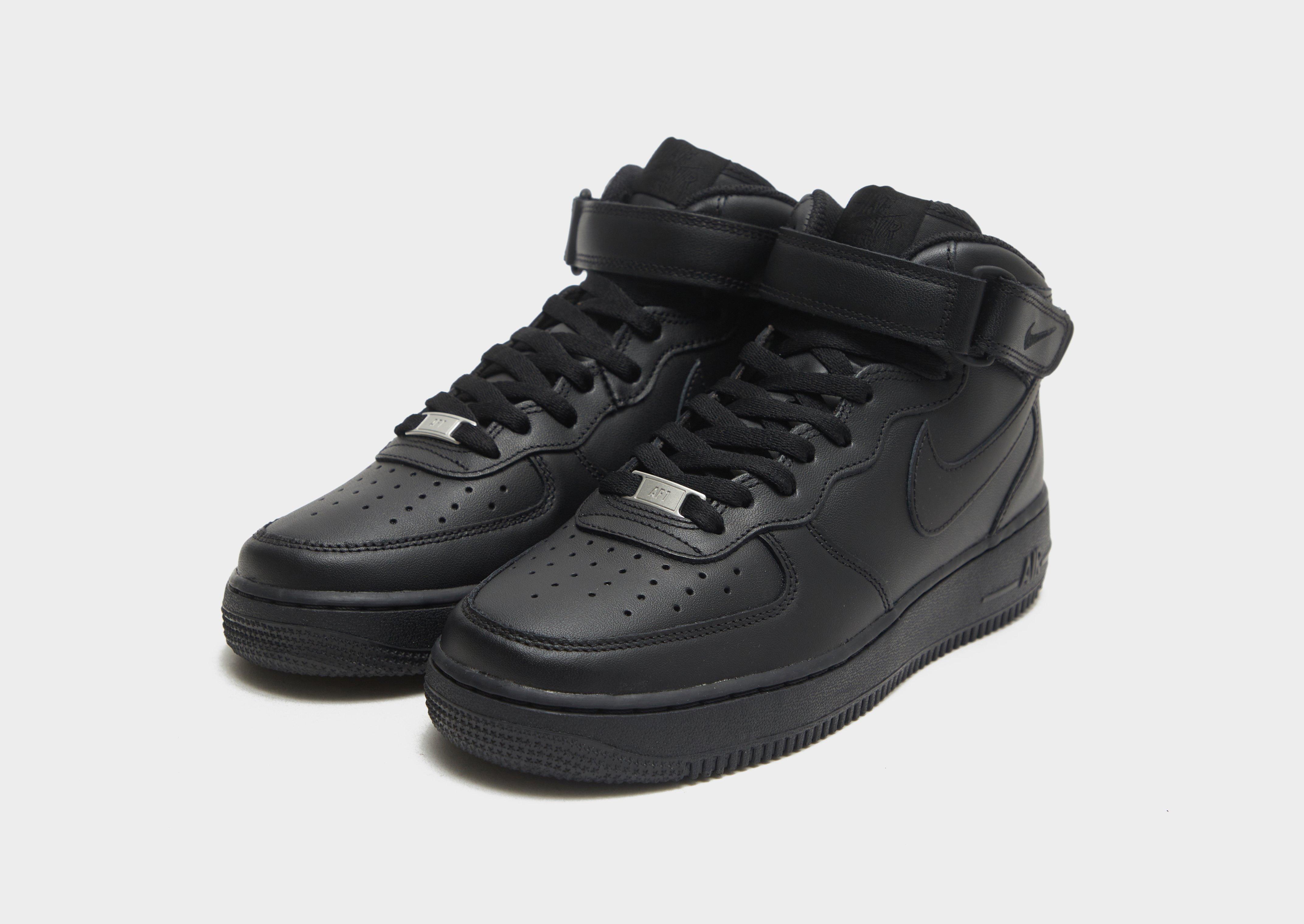 Air force 1 mid black on sale