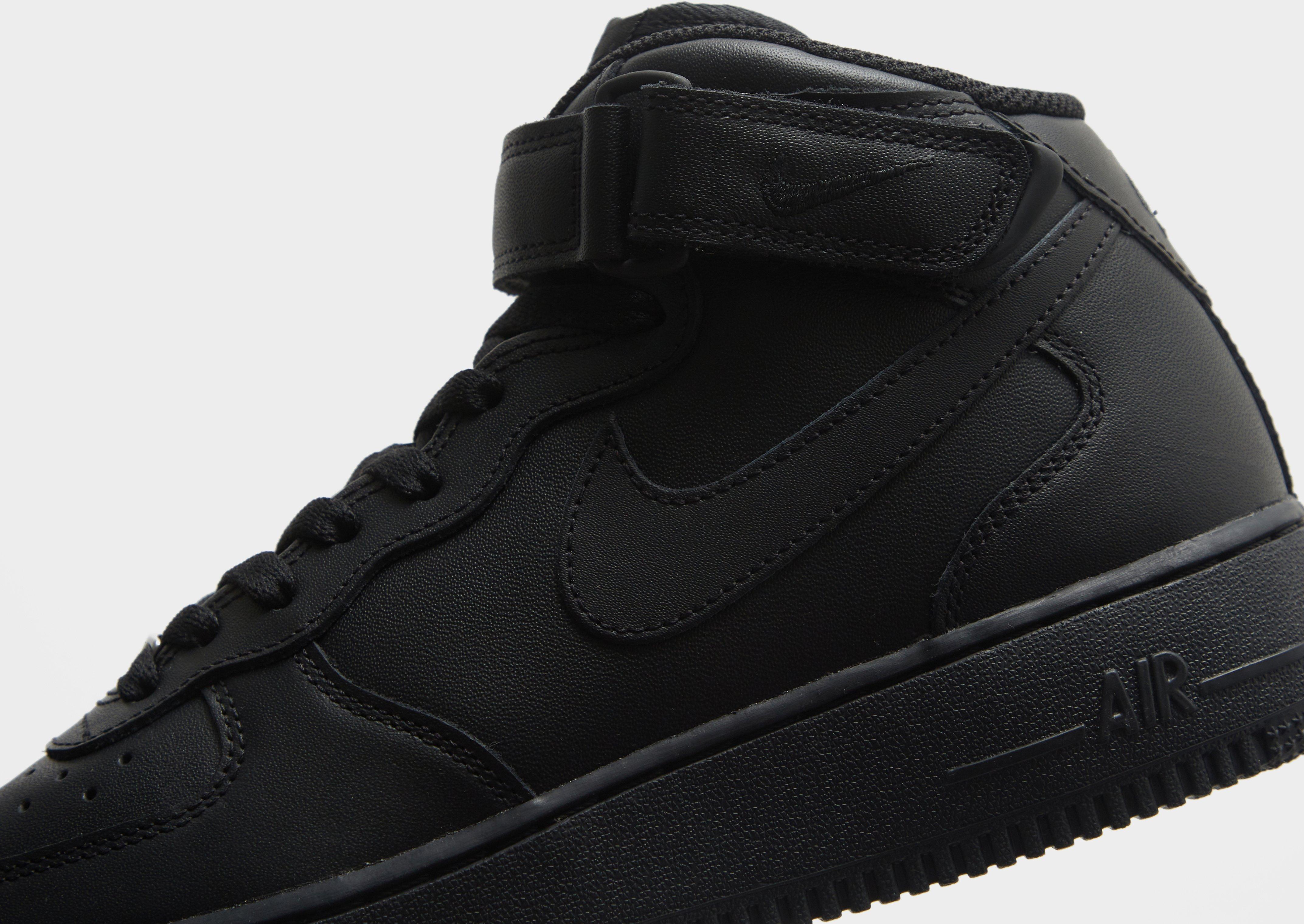 Mid black hotsell air force ones