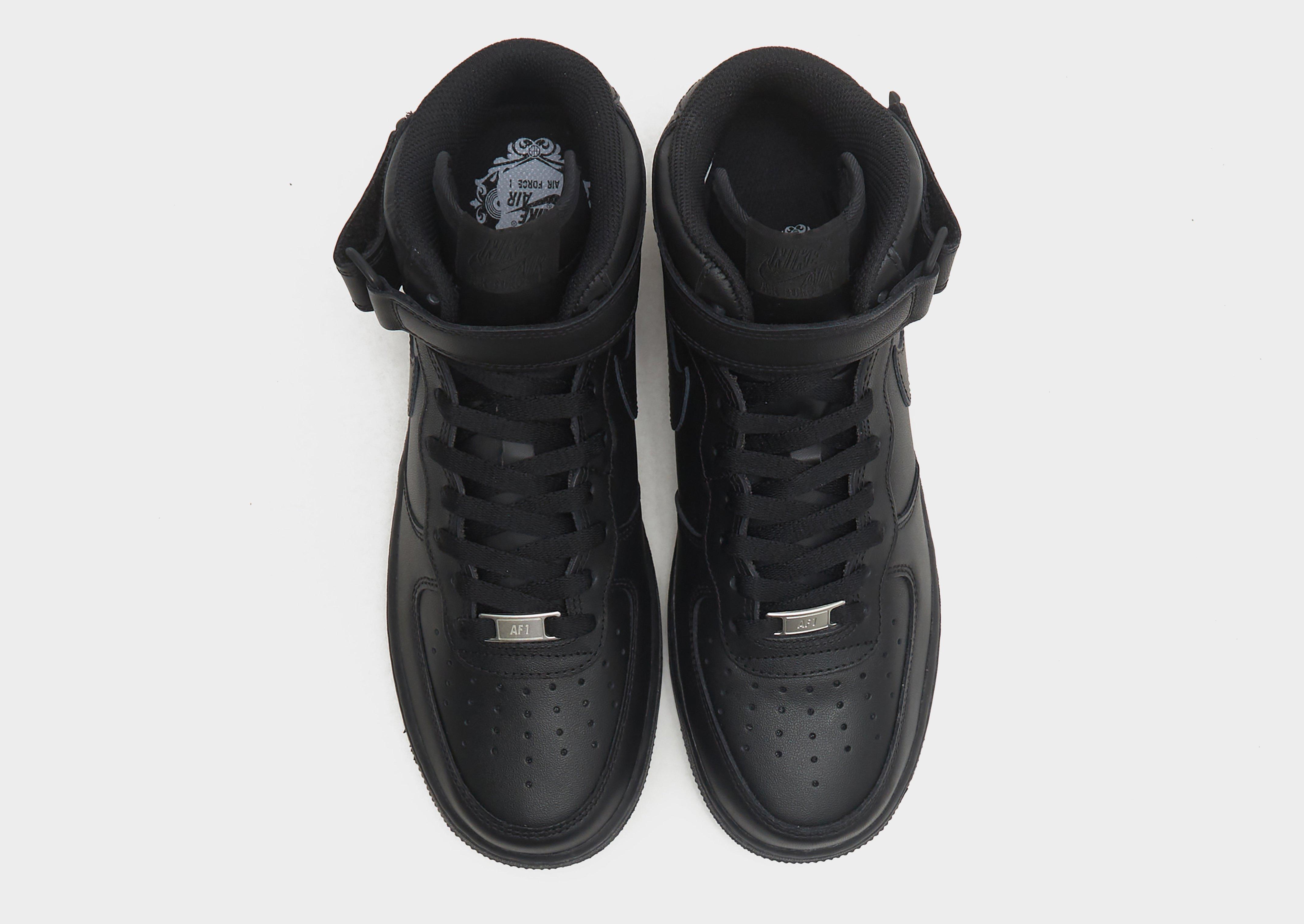 Mid top black air force clearance ones