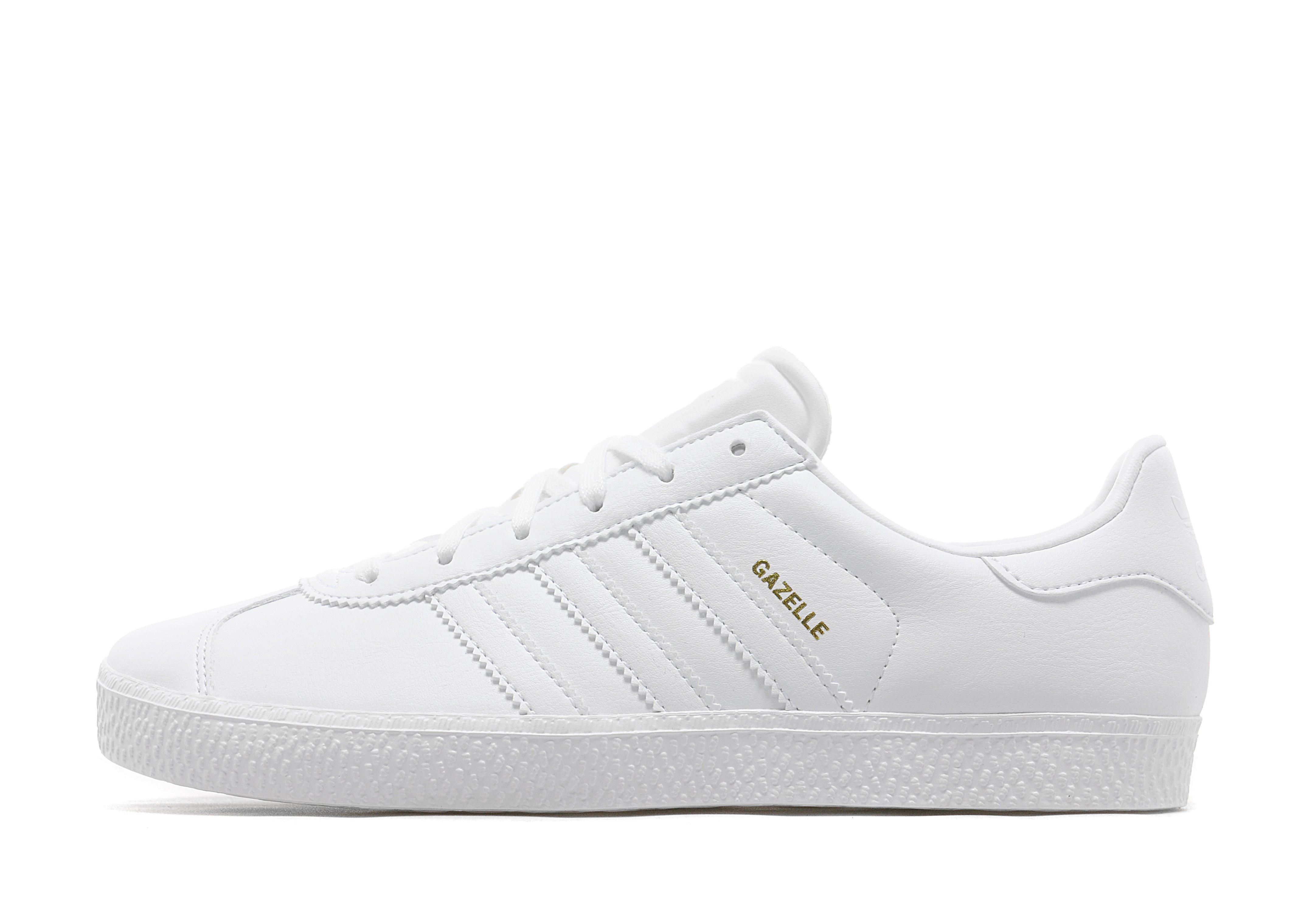 Vit adidas Originals Gazelle II Junior - JD Sports Sverige