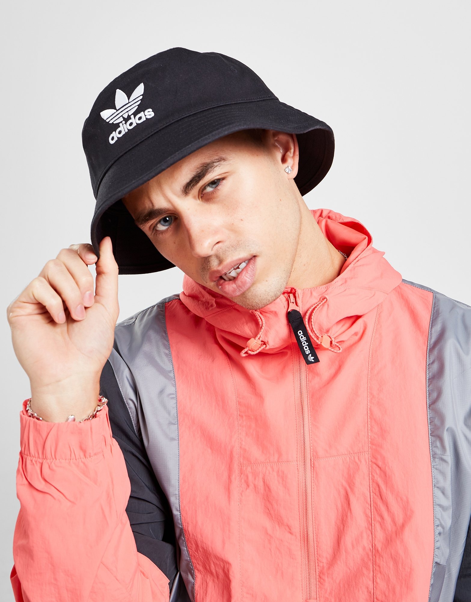 Black adidas Originals Trefoil Bucket Hat - JD Sports Global