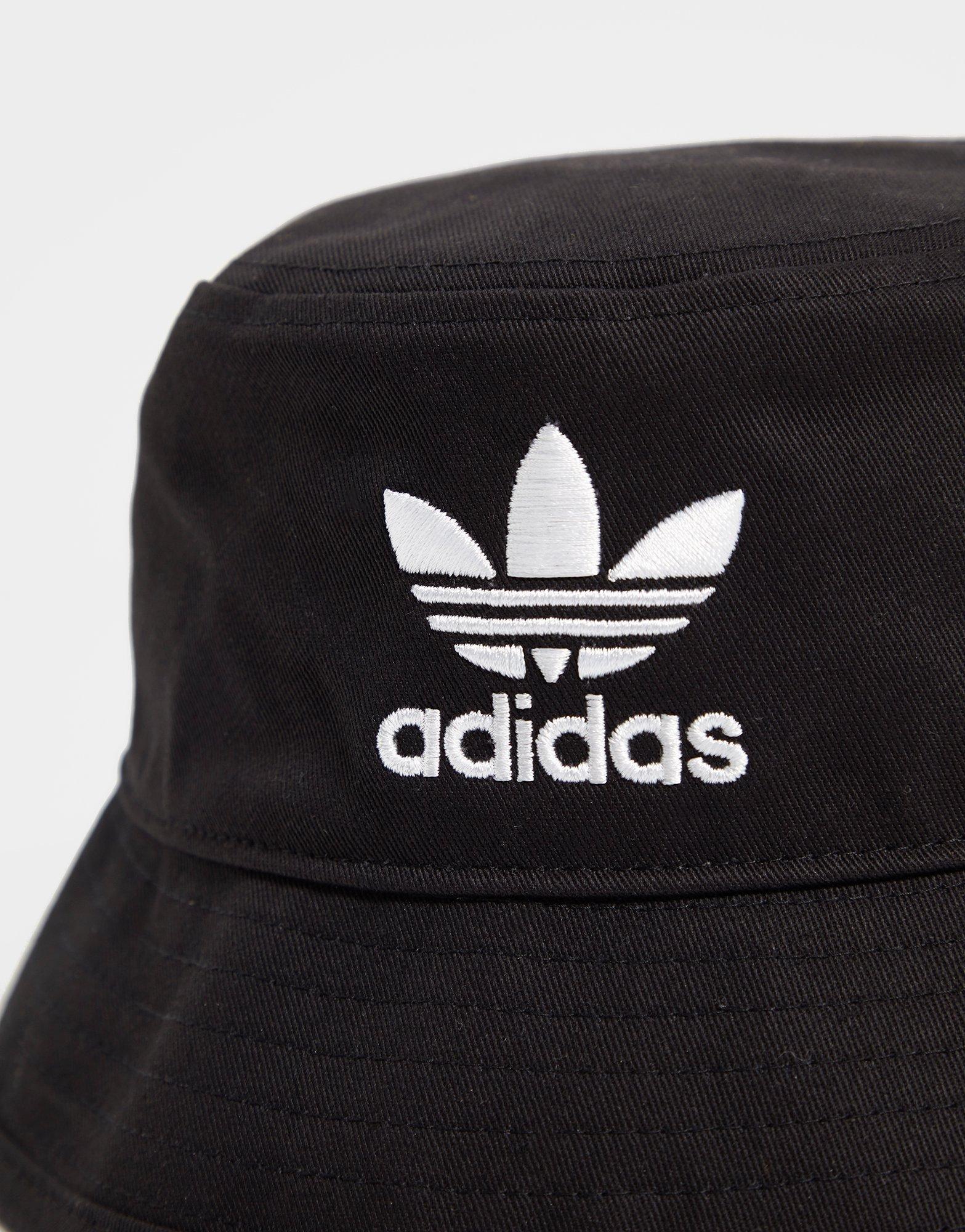 Black adidas Originals Trefoil Bucket Hat - JD Sports Global