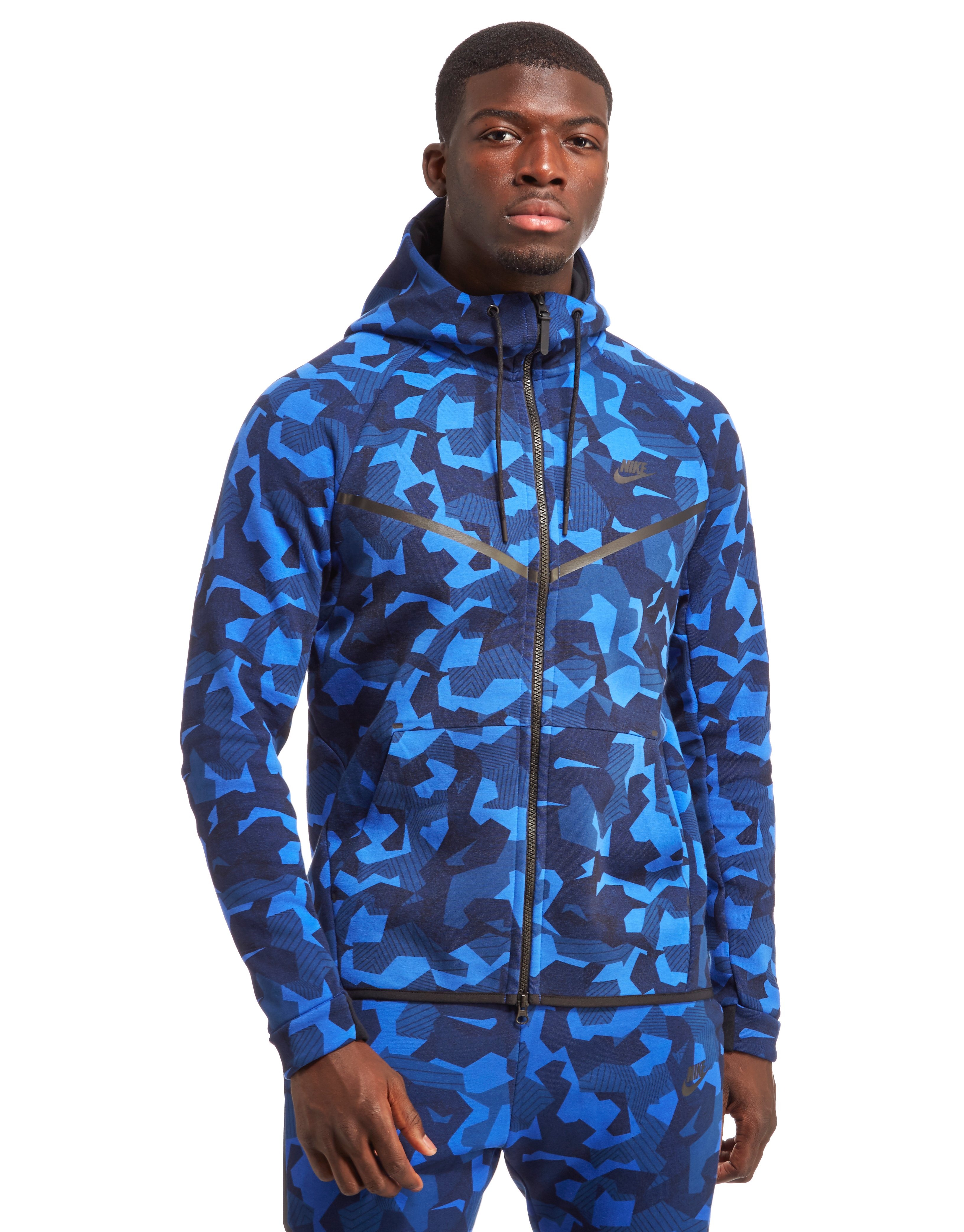 Nike tech fleece camo blue online