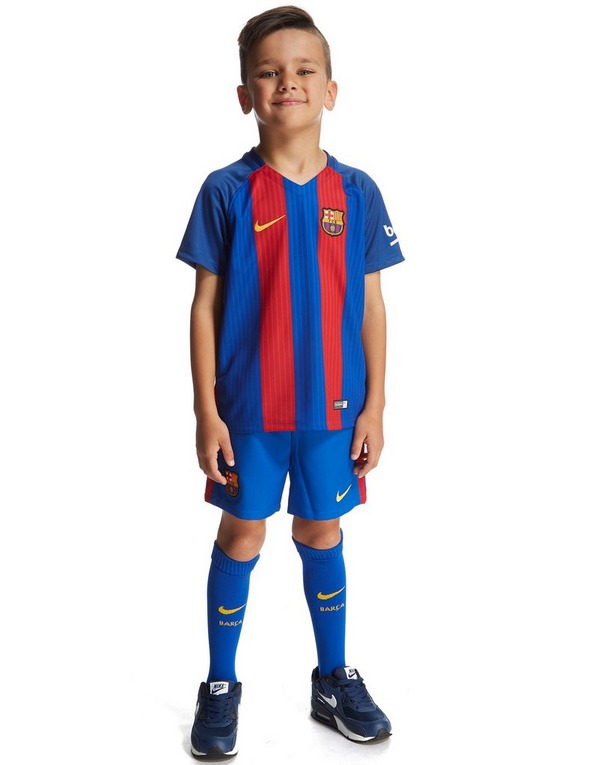 Blue Nike FC Barcelona 2016/17 Home Kit Children