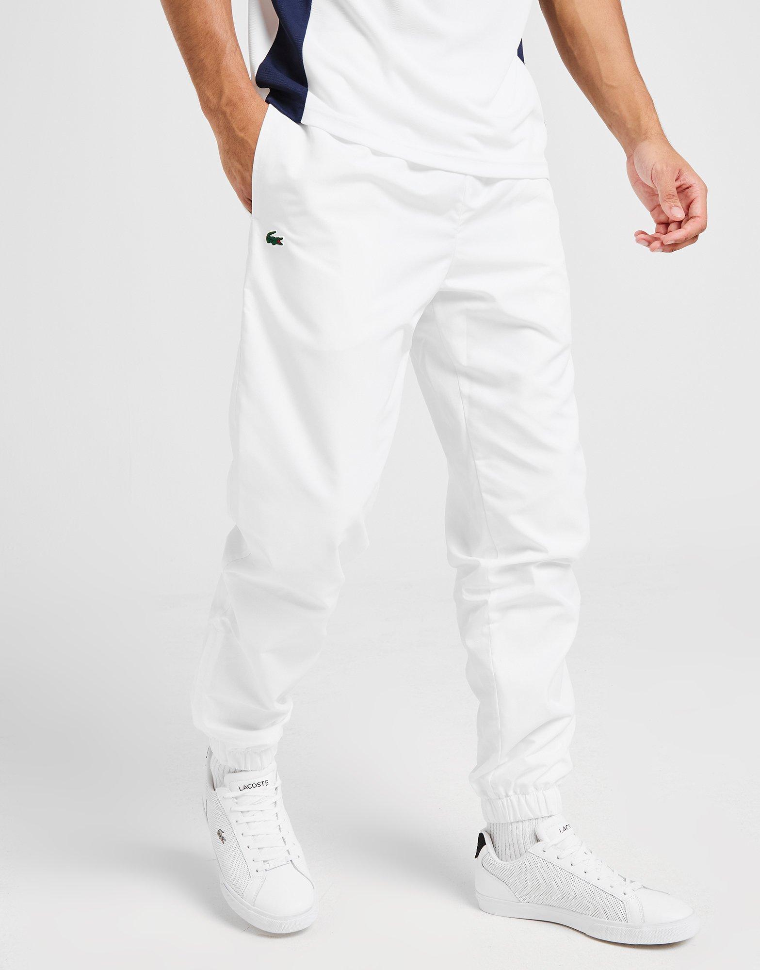 White lacoste 2024 guppy pants