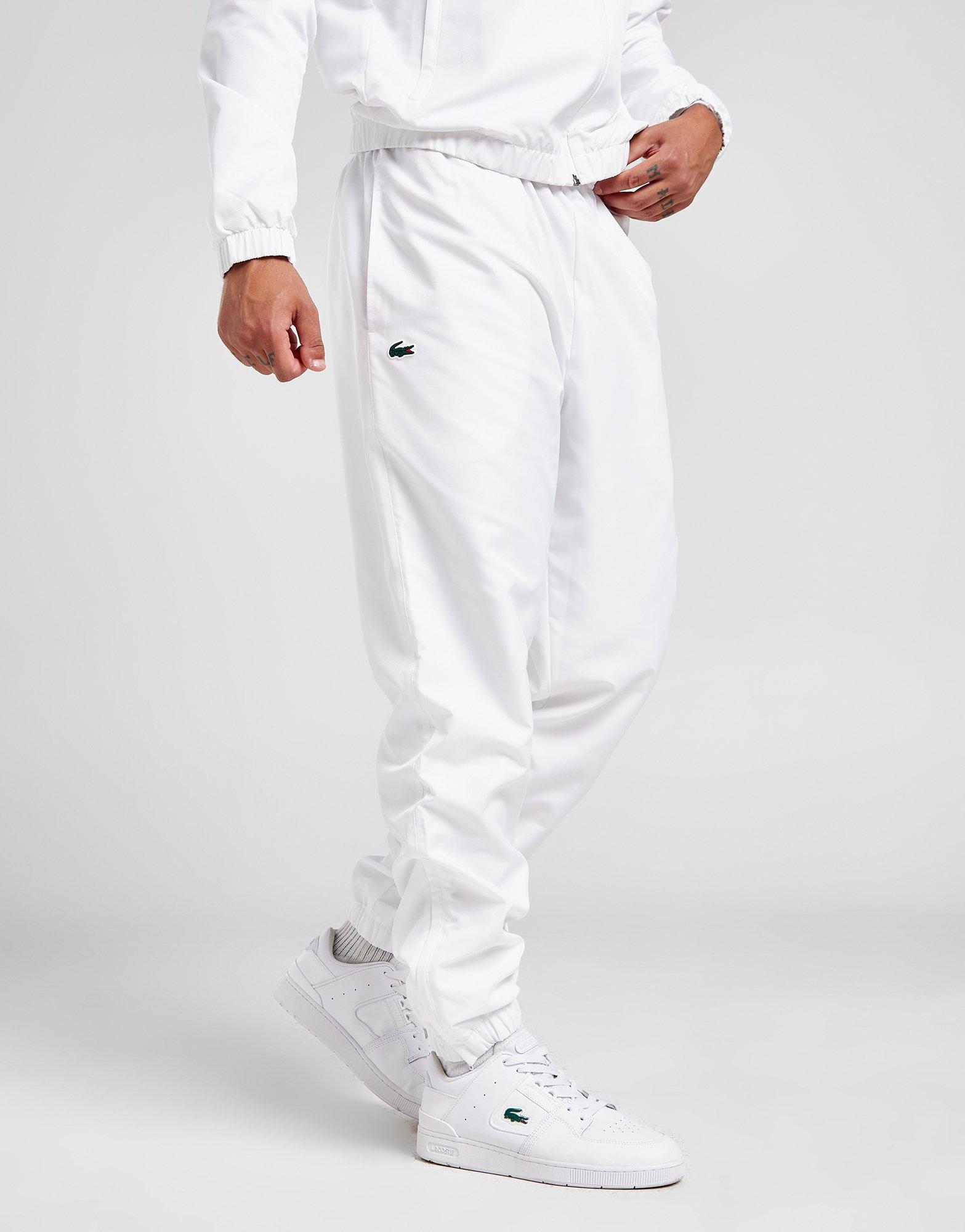 White Lacoste Guppy Track Pants | JD Sports