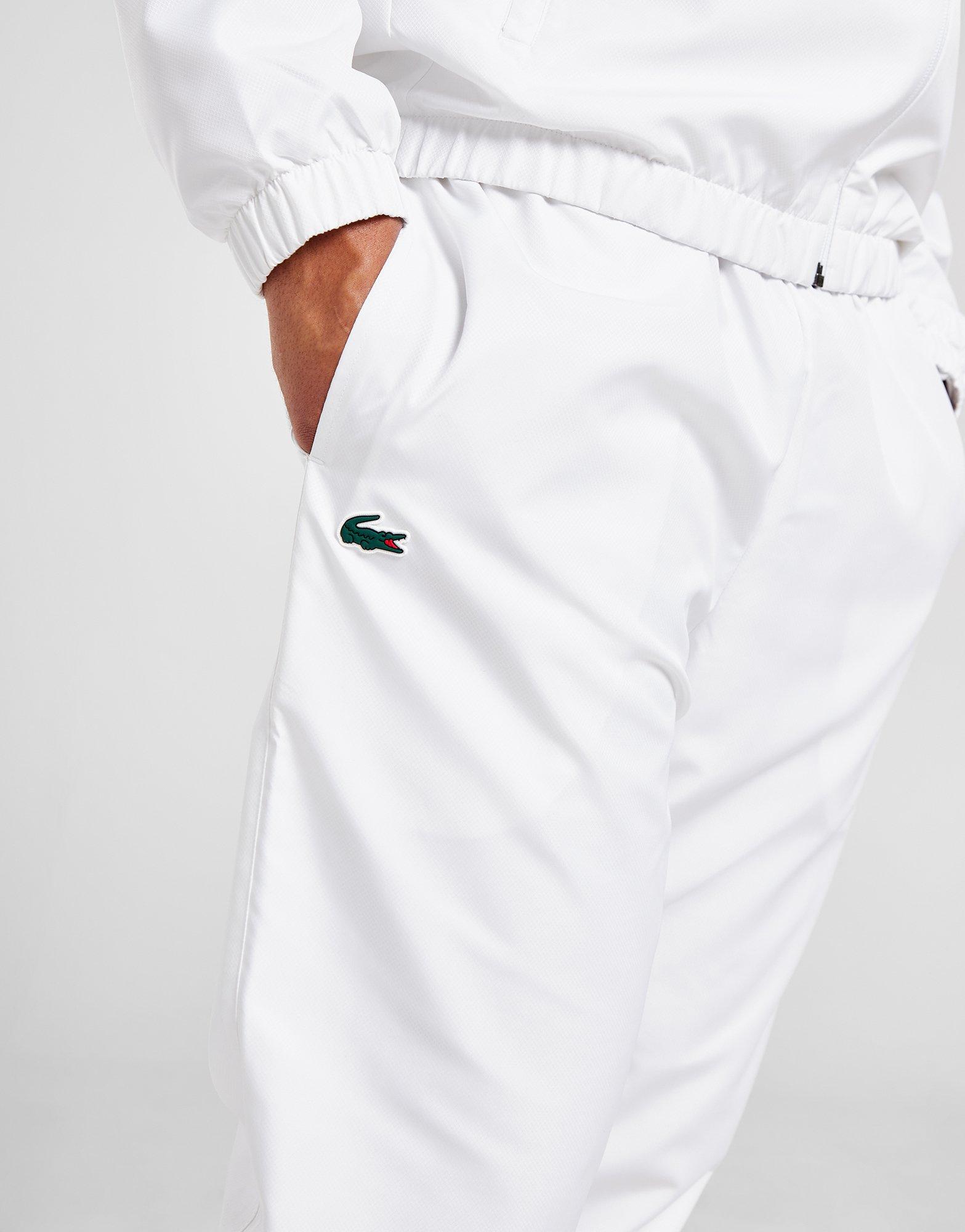 White Lacoste Guppy Track Pants | JD Sports