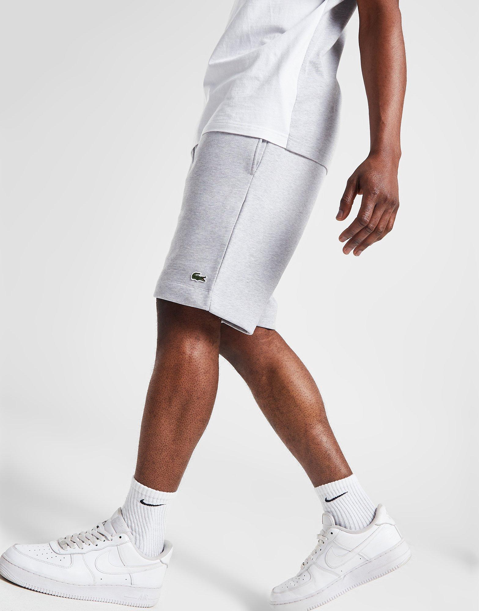 Mens grey lacoste shorts best sale