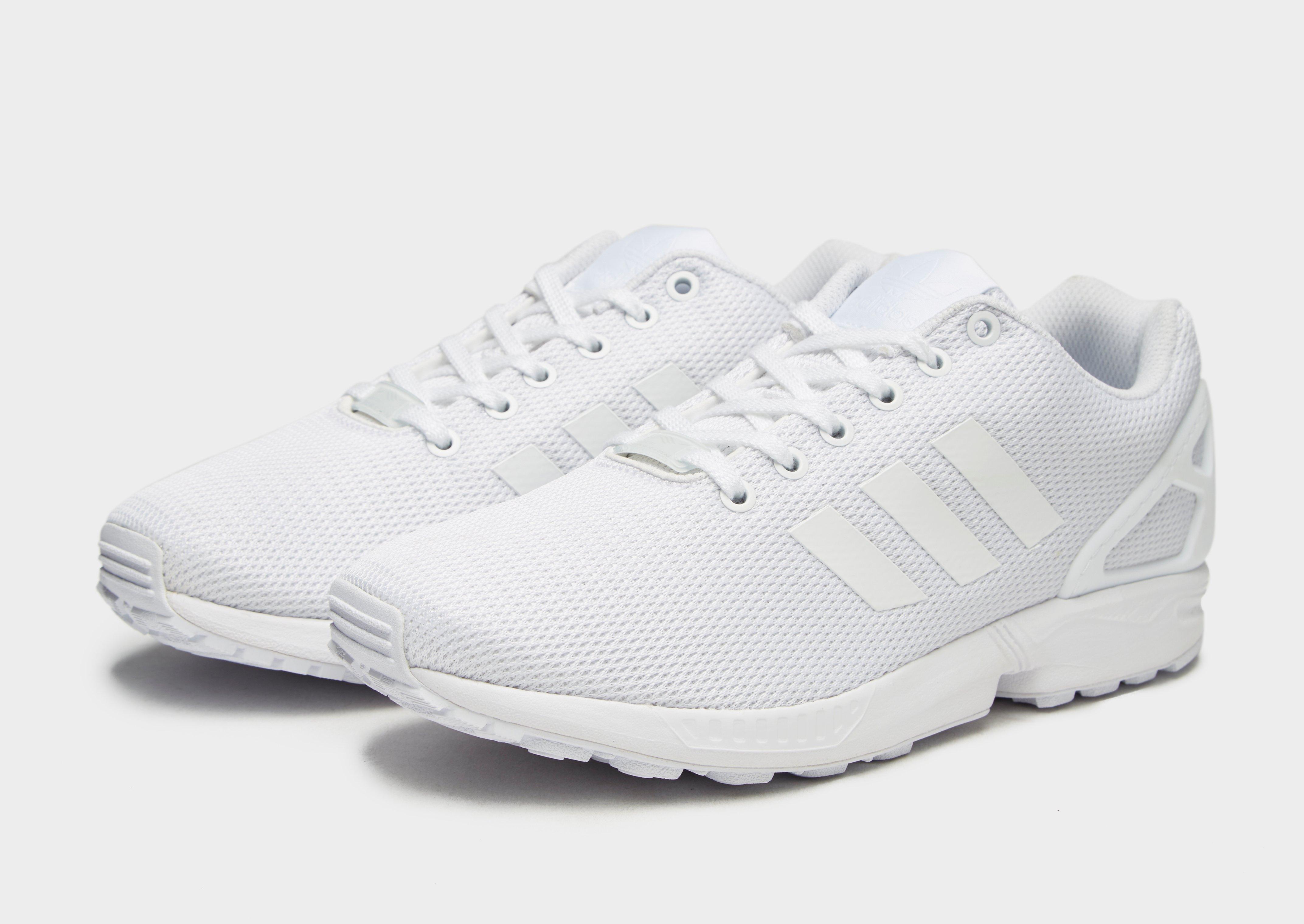 adidas white zx flux