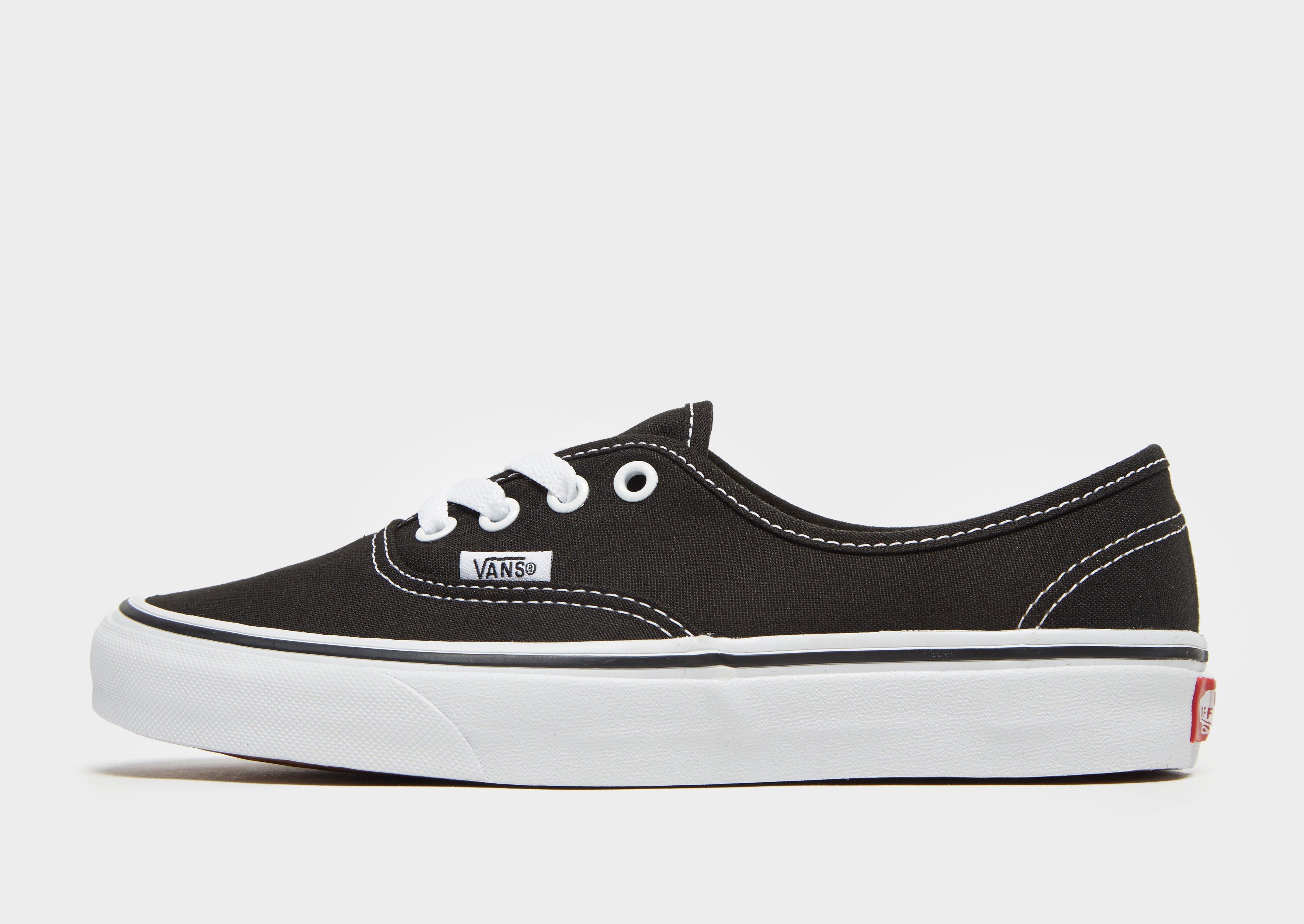 vans authentic negras suela marron