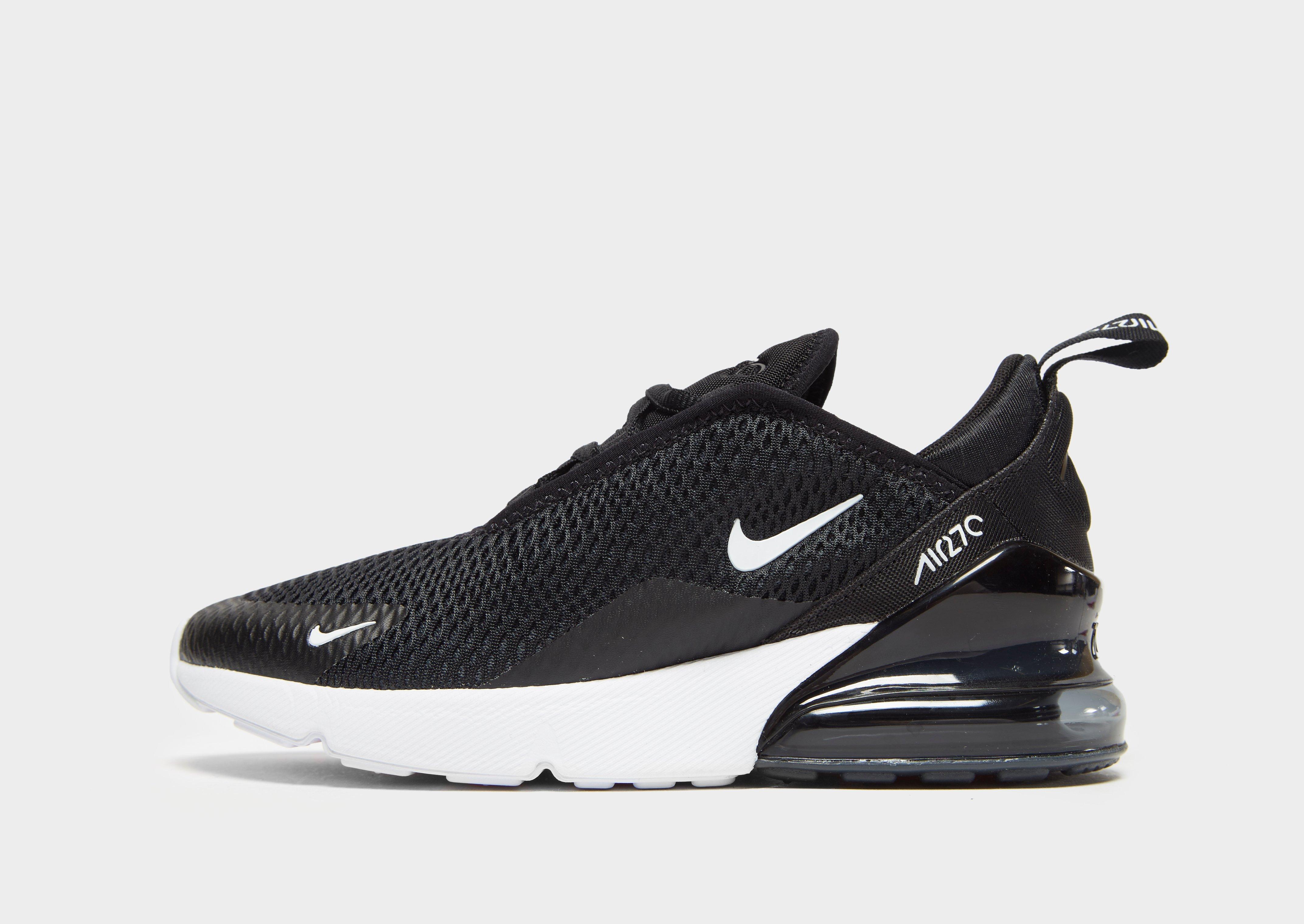 black and white air max 270 kids