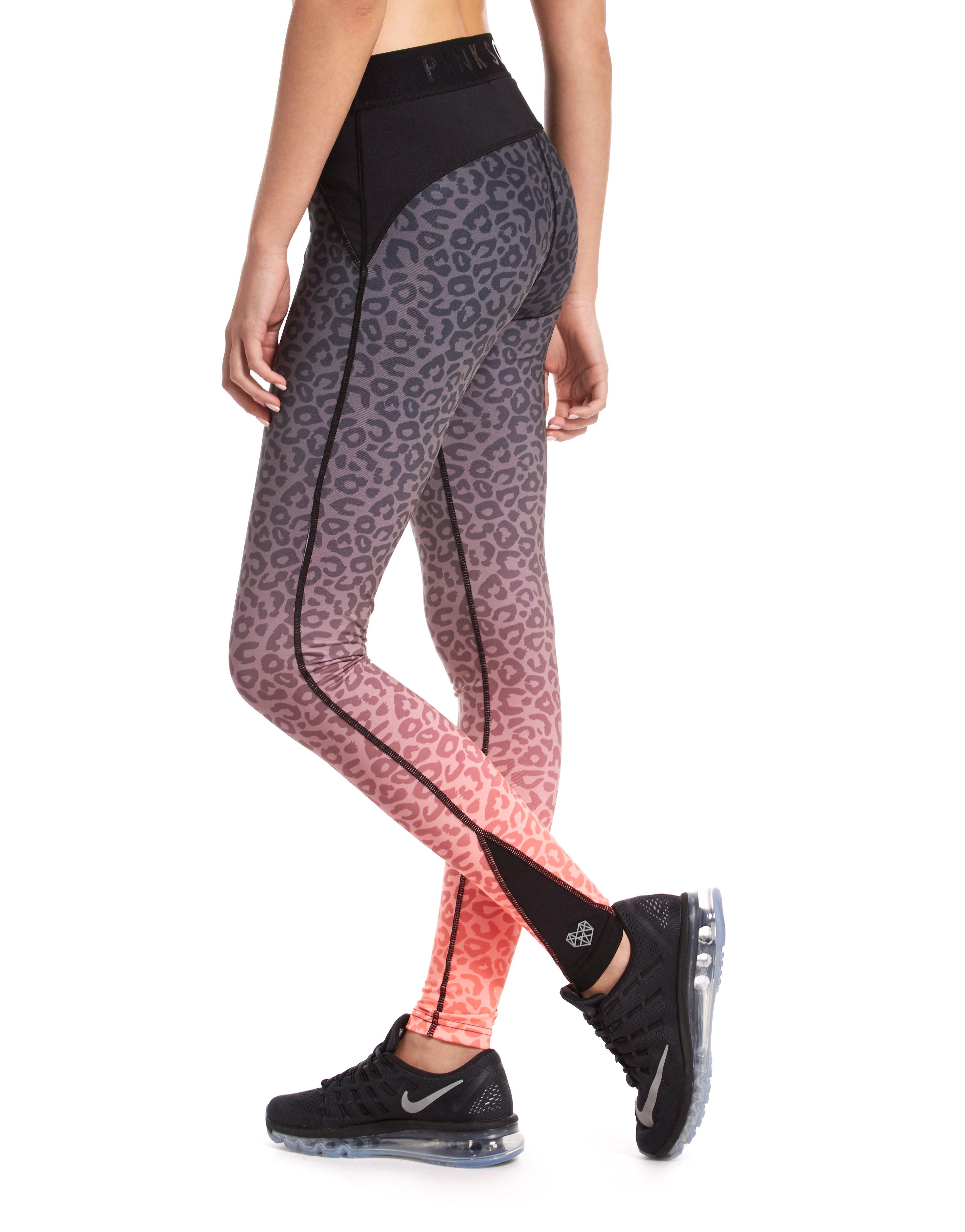 Pink Soda Sport Leopard Tights