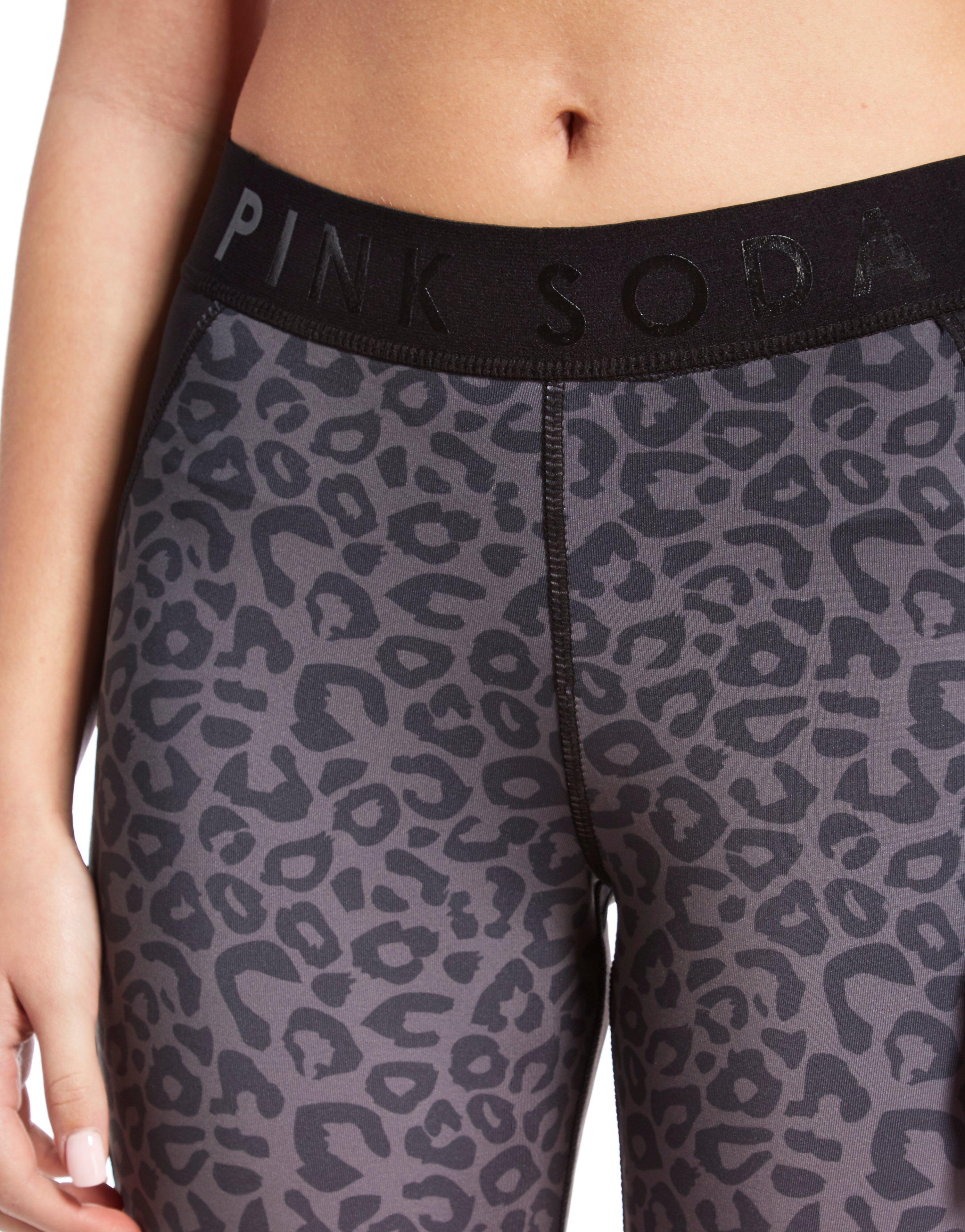 Pink Soda Sport Leopard Tights
