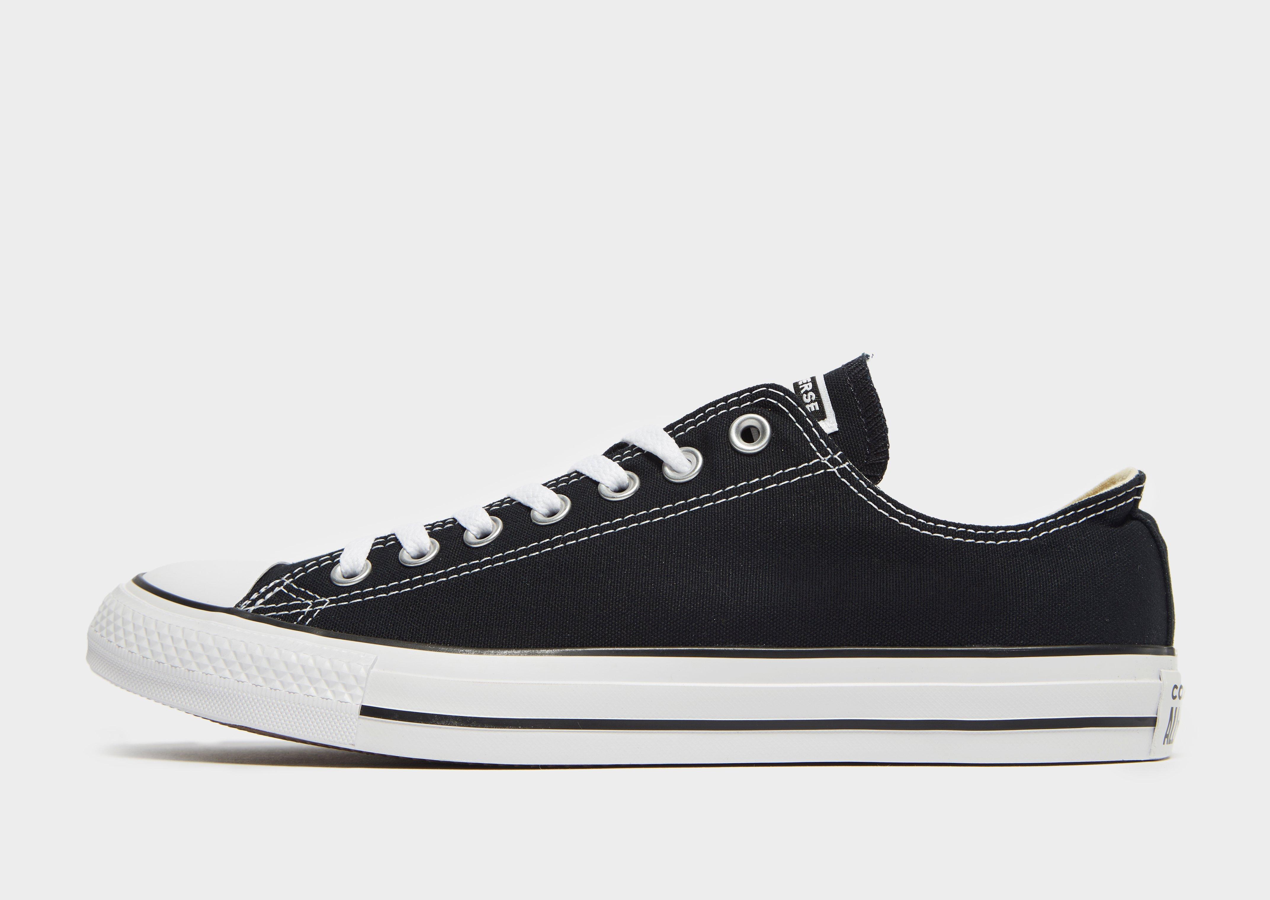 Converse as canvas mono on sale ox black sneakers