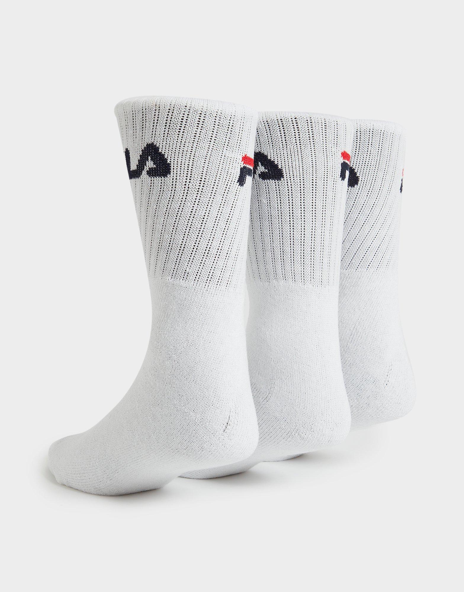 white fila socks