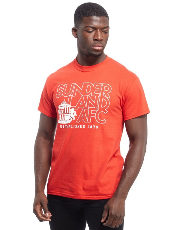 Official Team Sunderland AFC T-Shirt Herre