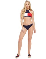 Tommy Hilfiger Flag Halter Logo Bikini Top