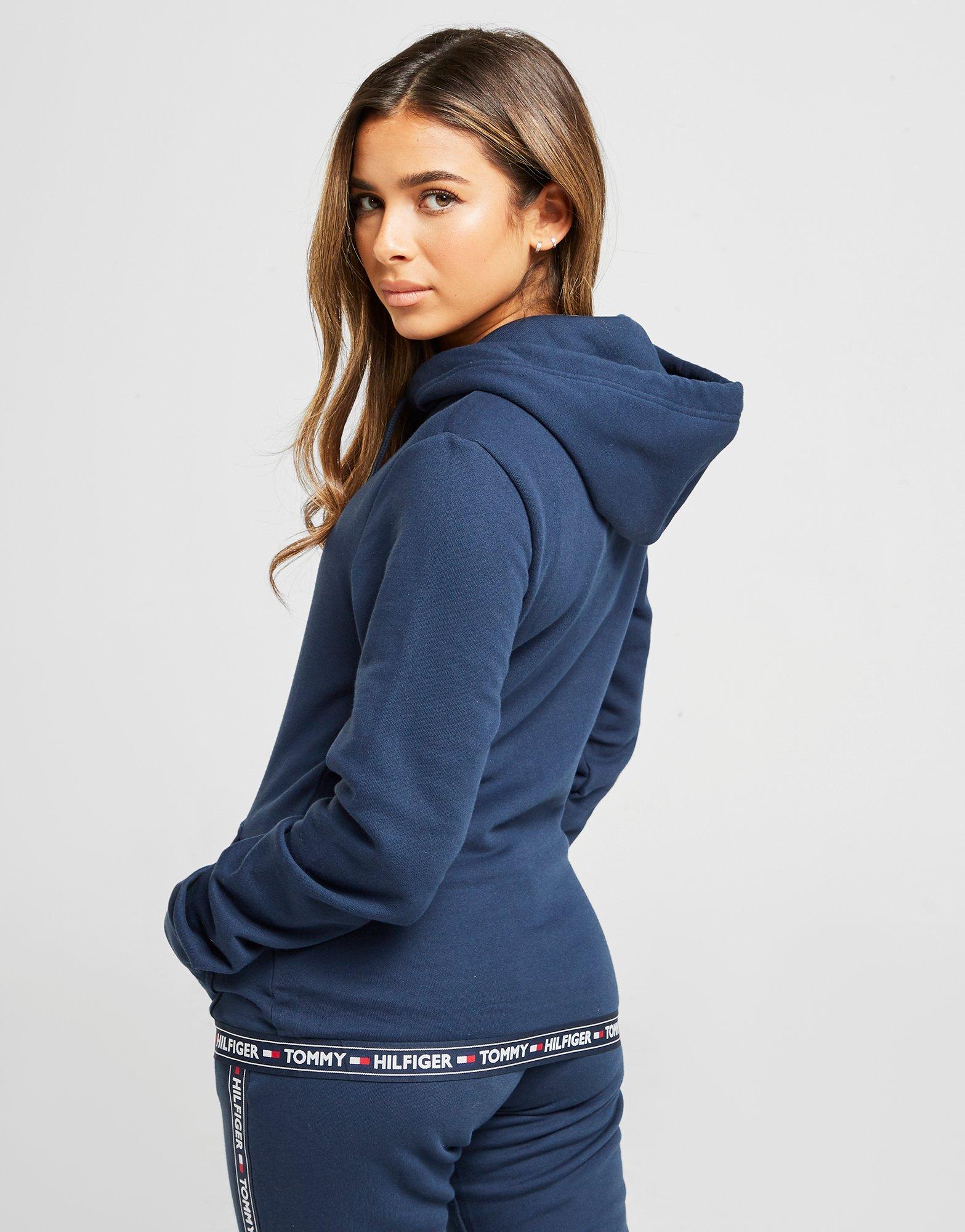 tommy hilfiger tape zip hoodie