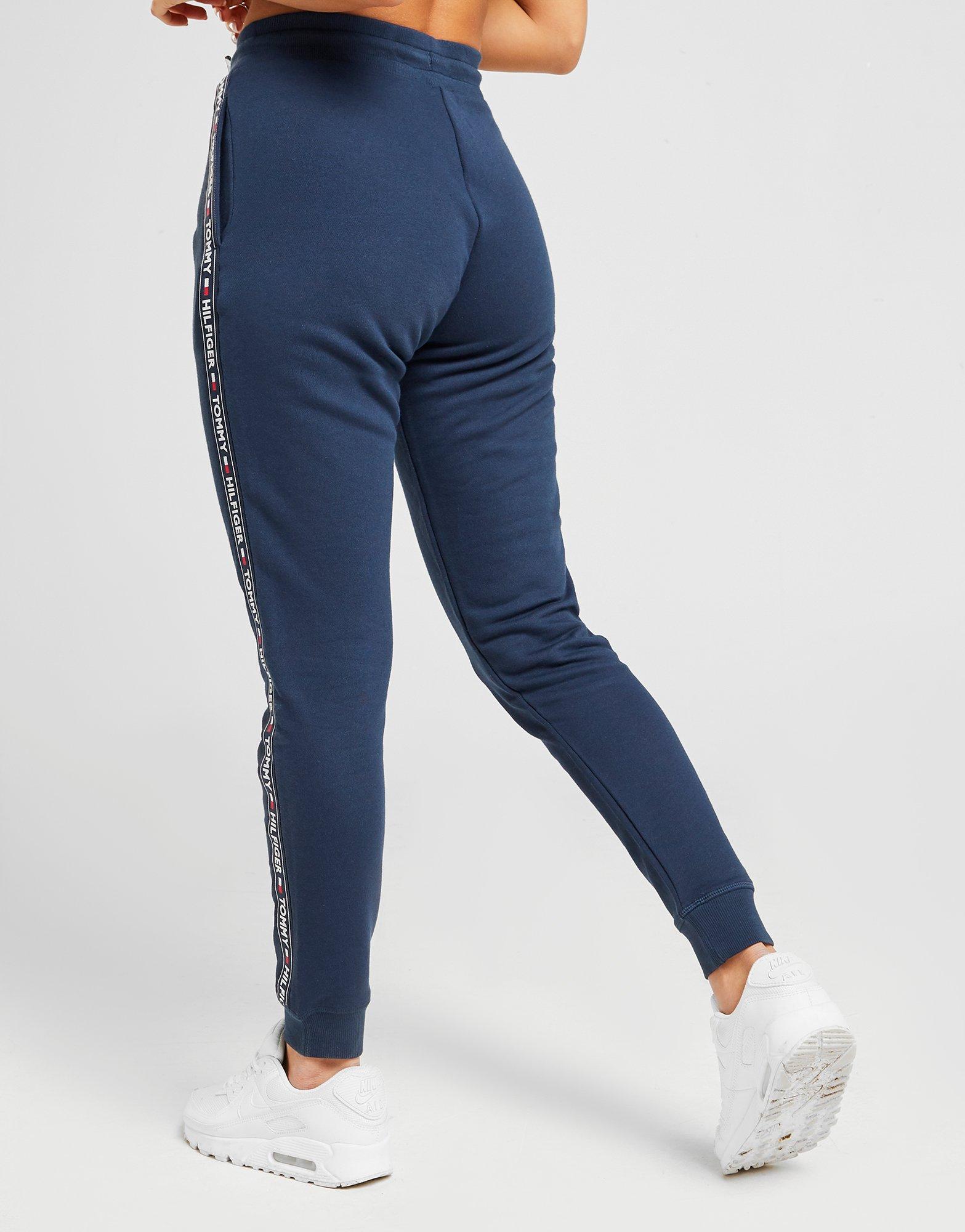 tommy hilfiger navy taped track pants