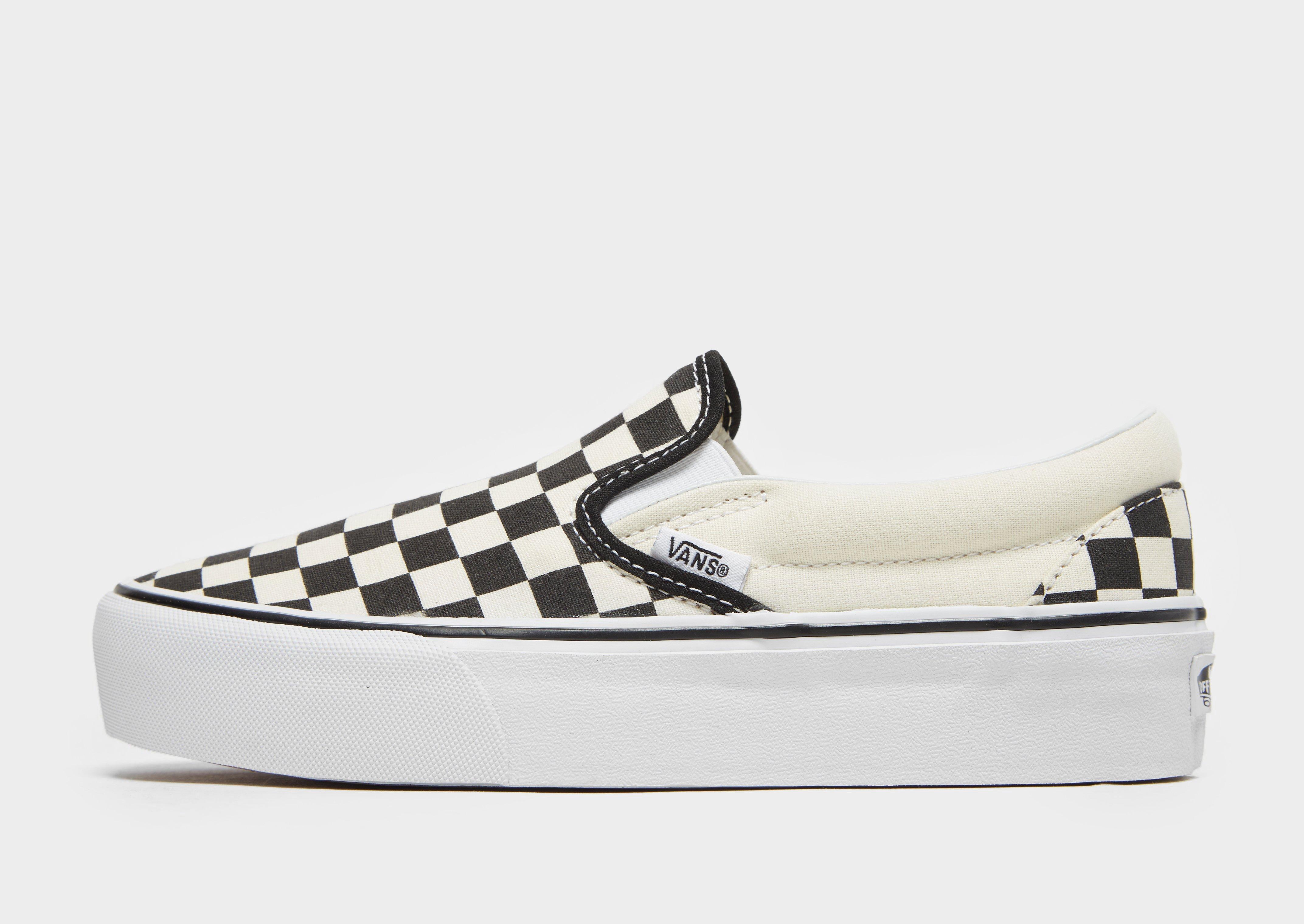 vans damier platform