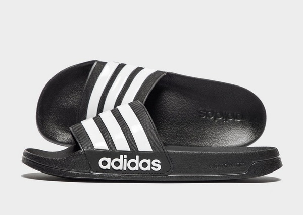 tage ned Fugtig lidenskabelig Black adidas Adilette Cloudfoam Slides | JD Sports