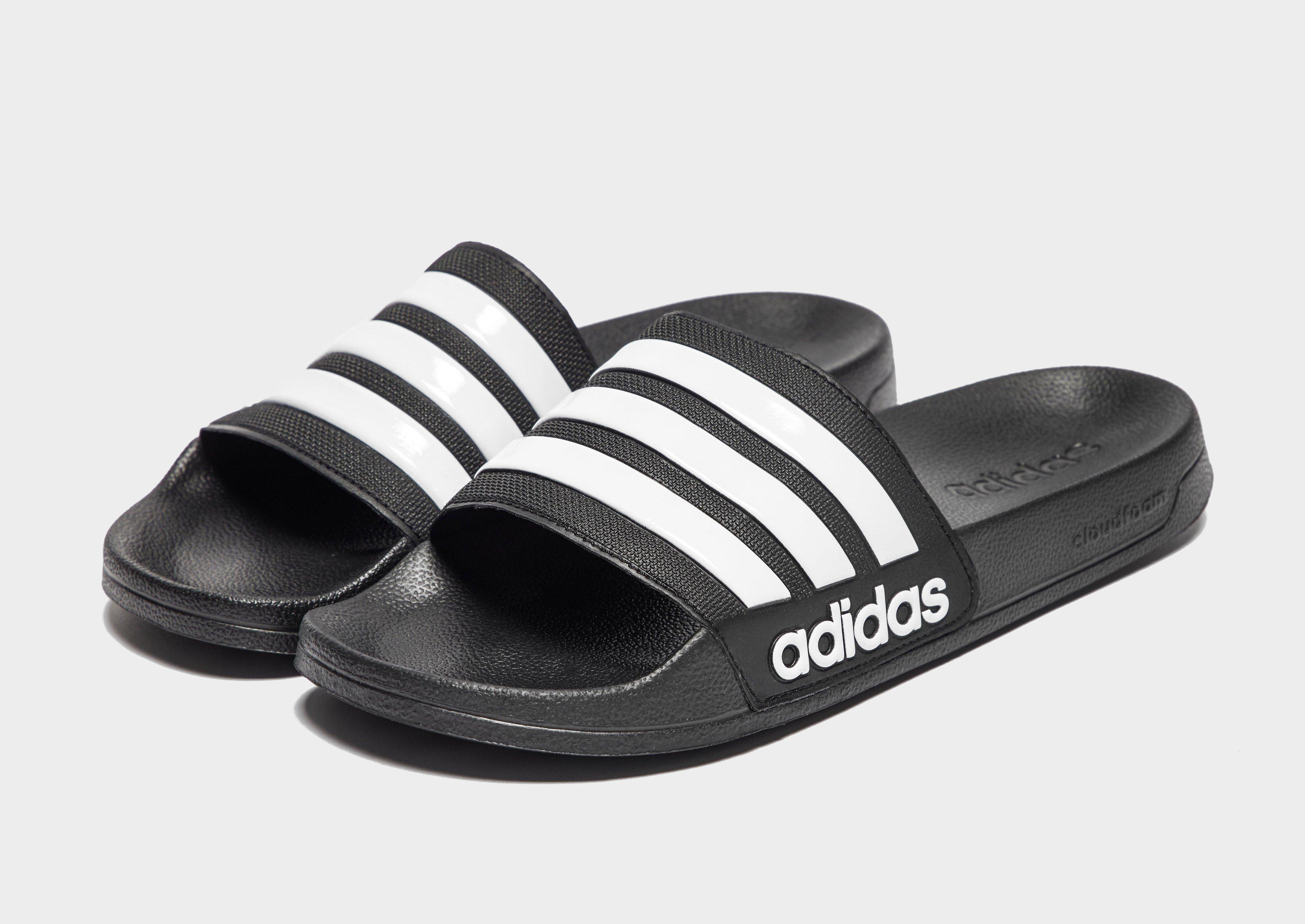 adidas cloudfoam adilette slides green