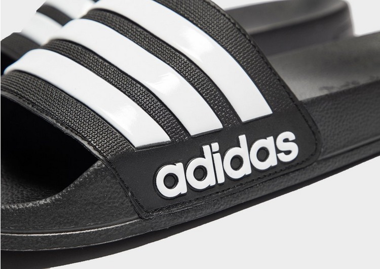 Black adidas Cloudfoam Adilette Slides JD Sports