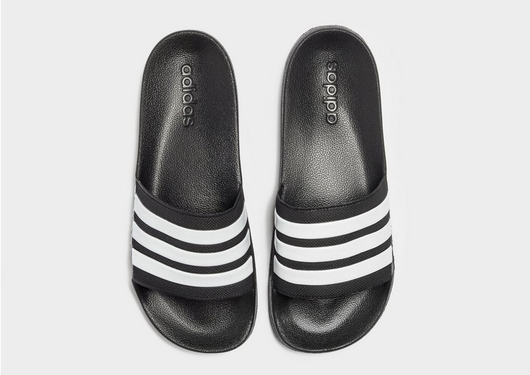 Black adidas Cloudfoam Adilette Slides | JD Sports