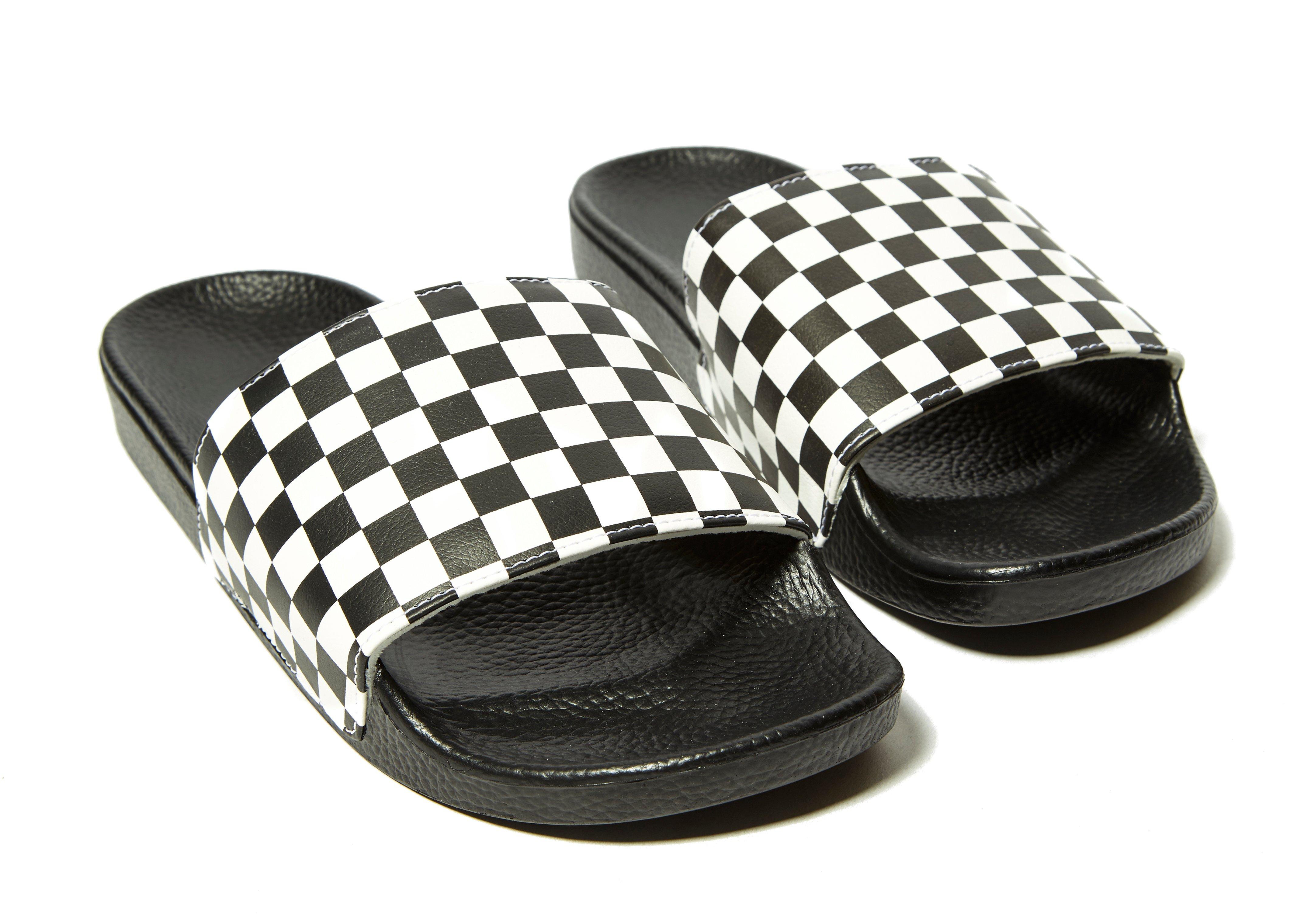 vans slippers checkerboard