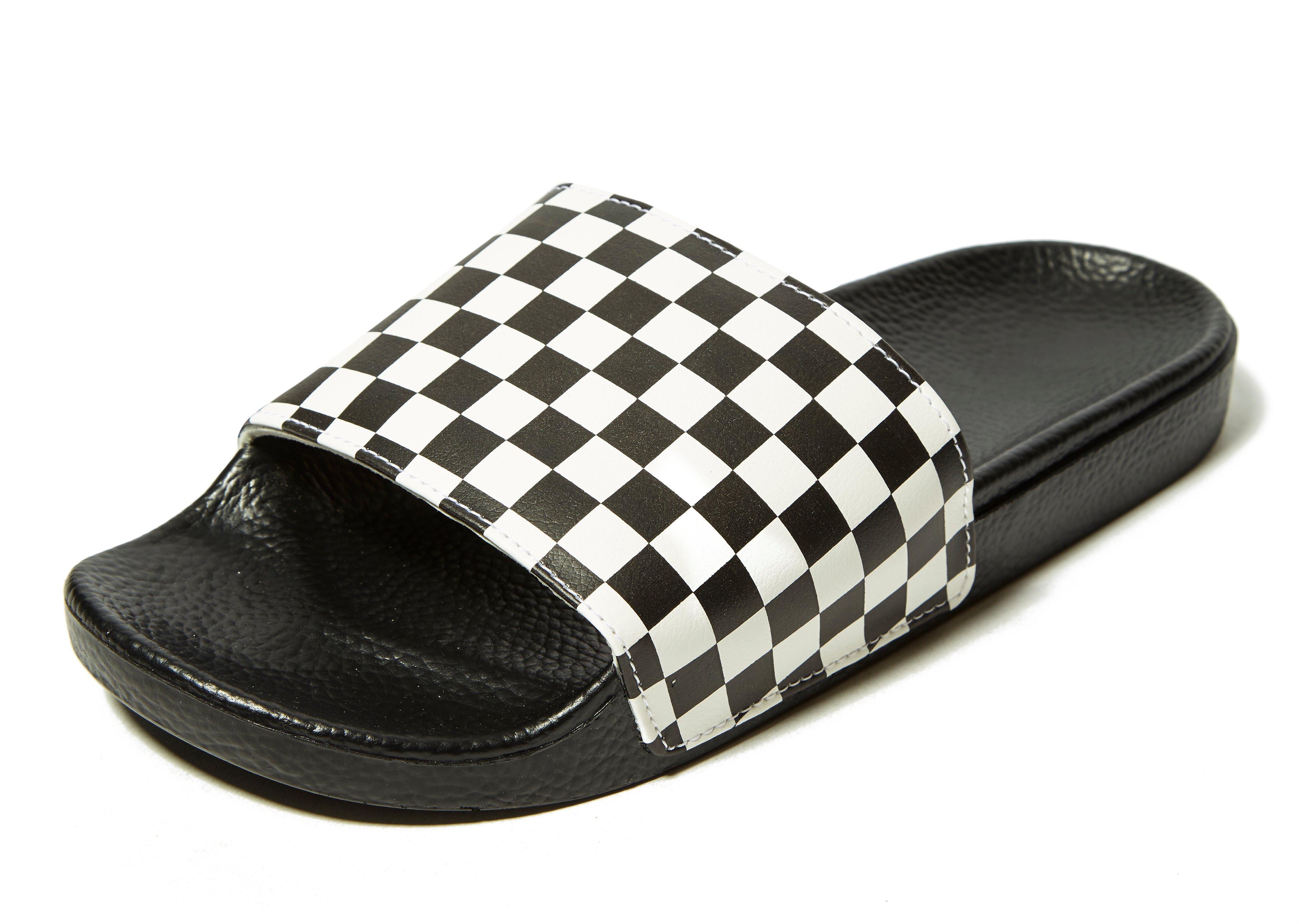 vans slide checkerboard